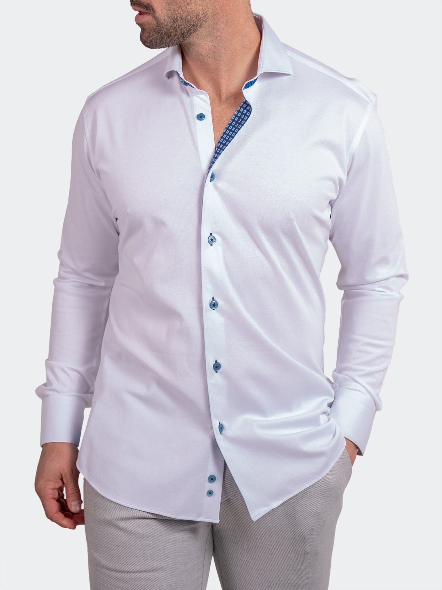 Stretch Ascension White Shirt