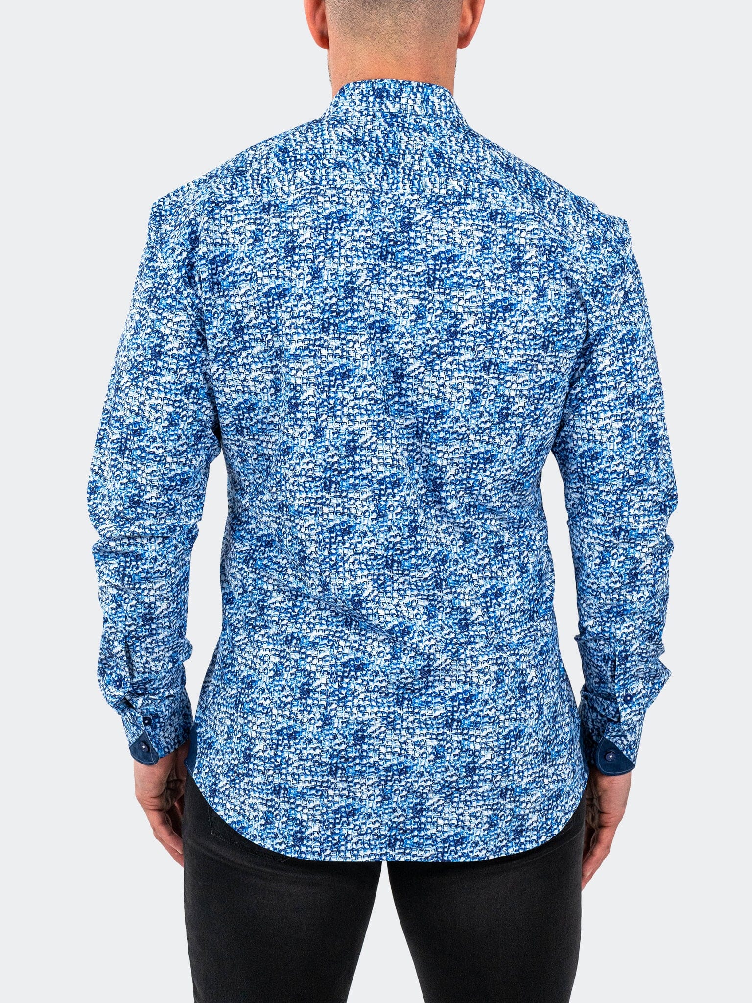 Eins StretchIceCubes Blue Shirt