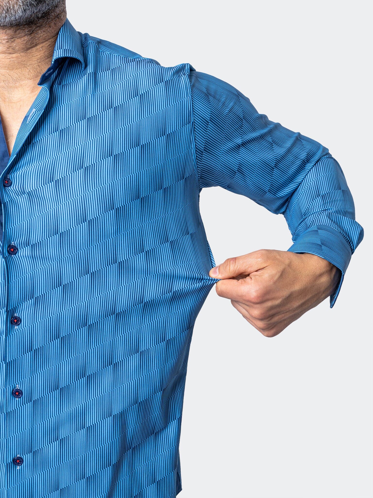 Eins StretchOptical Blue Shirt