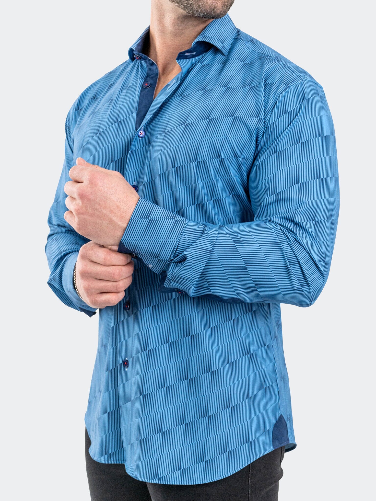 Eins StretchOptical Blue Shirt