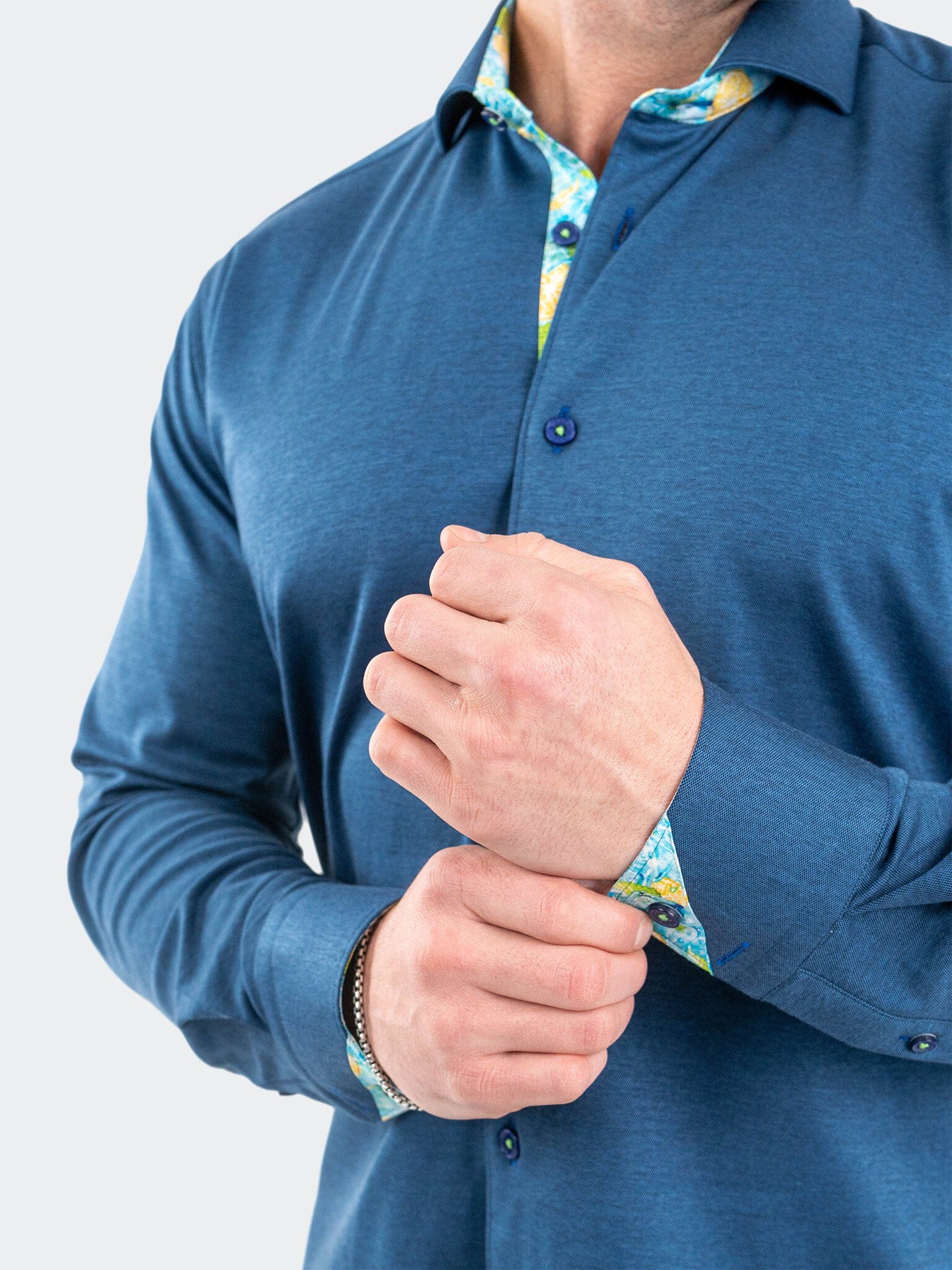 Eins StretchSolidLemon Navy