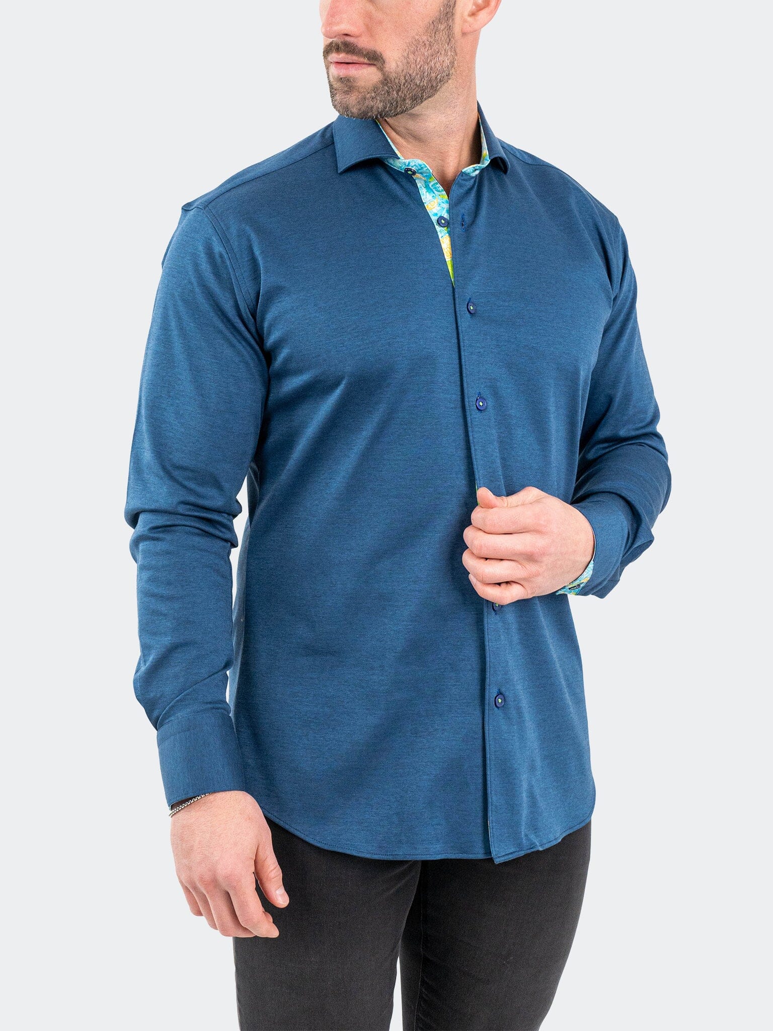 Eins StretchSolidLemon Navy