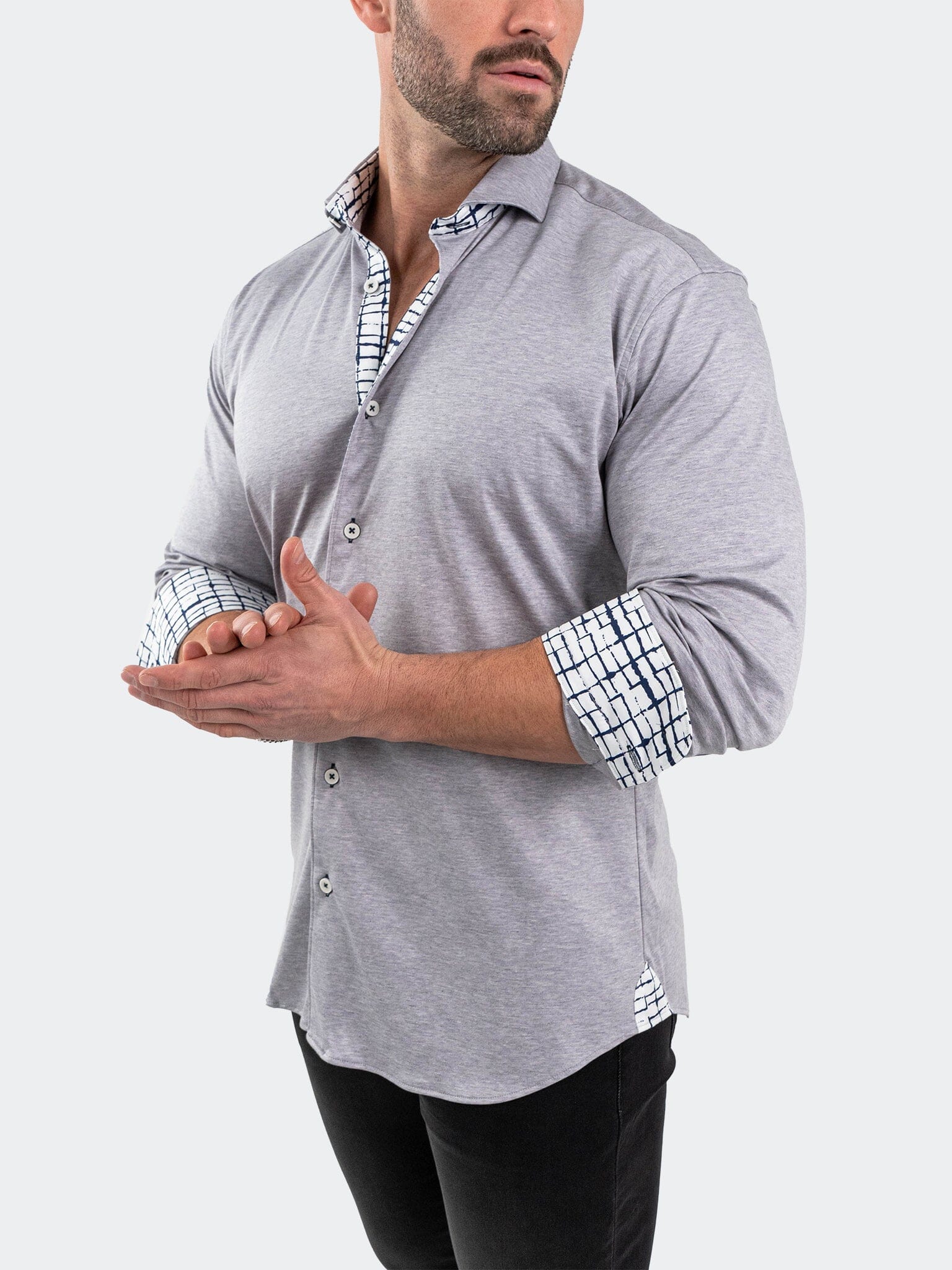 Eins StretchSolidMelange Grey
