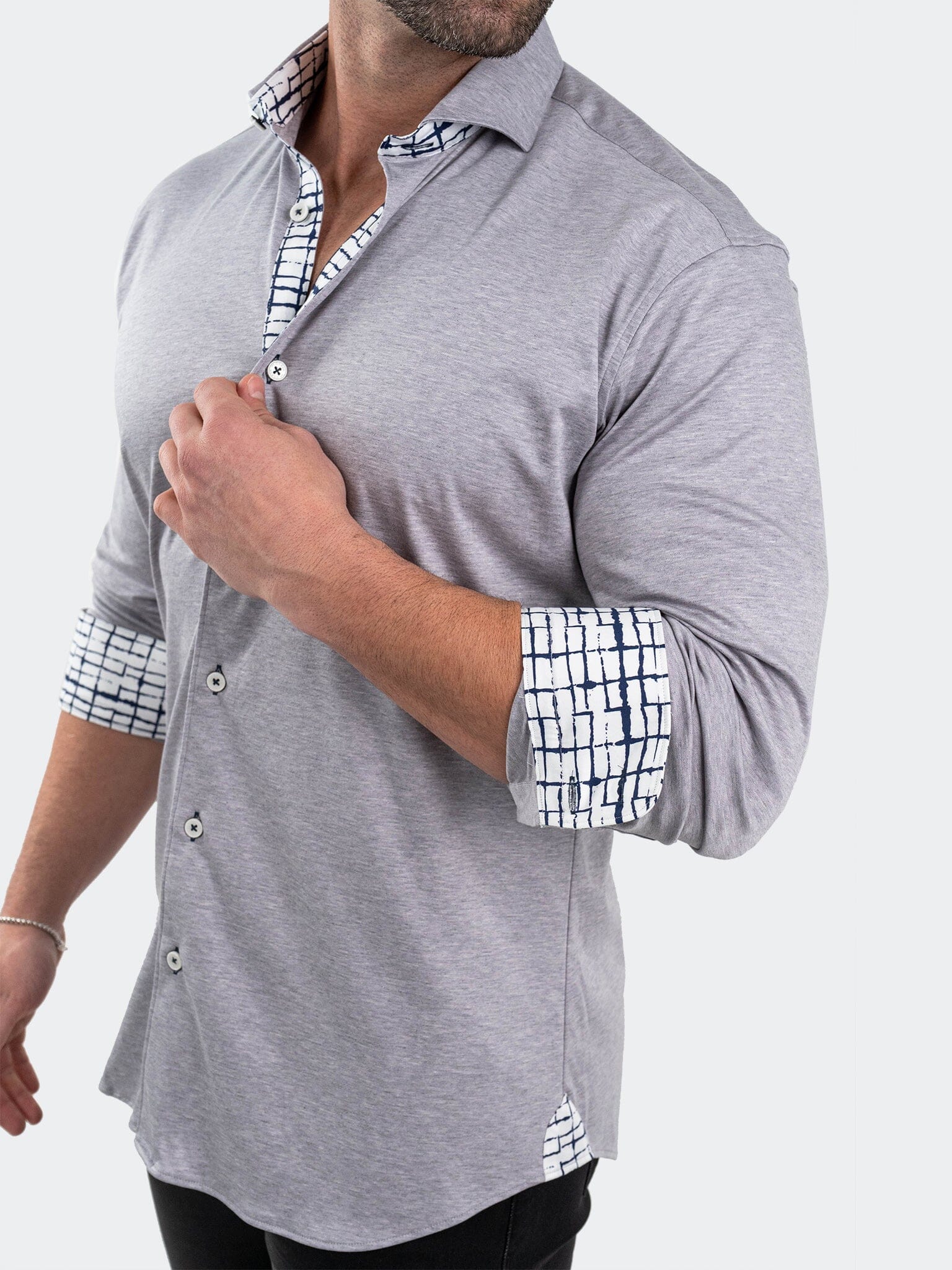 Eins StretchSolidMelange Grey