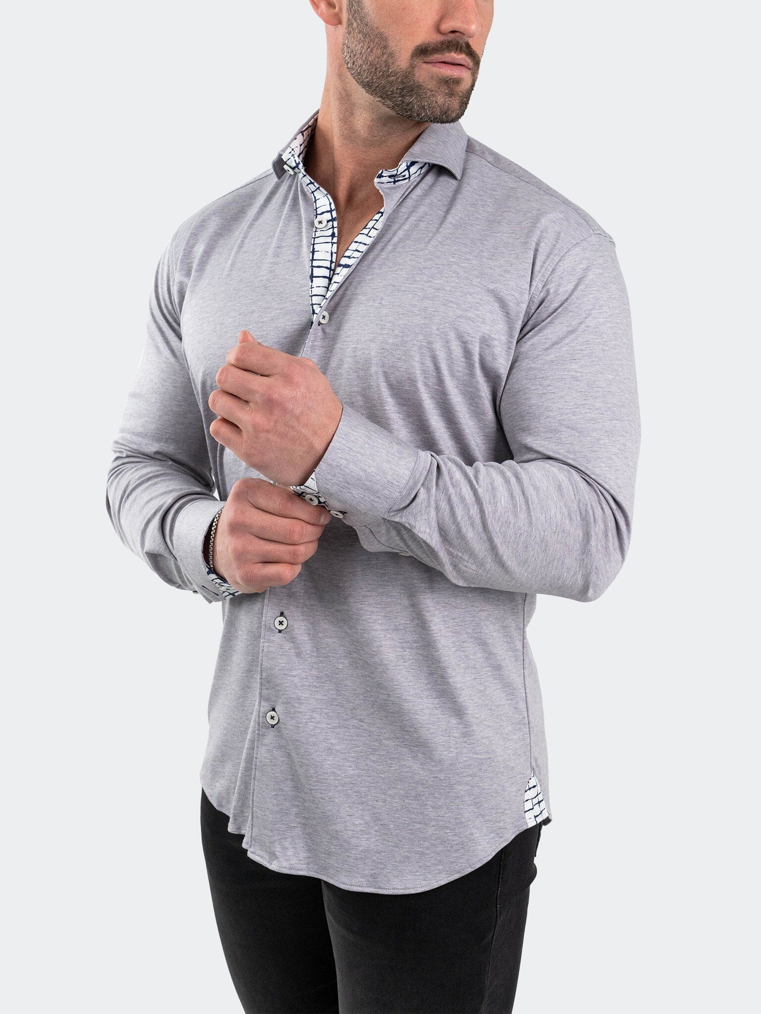 Eins StretchSolidMelange Grey