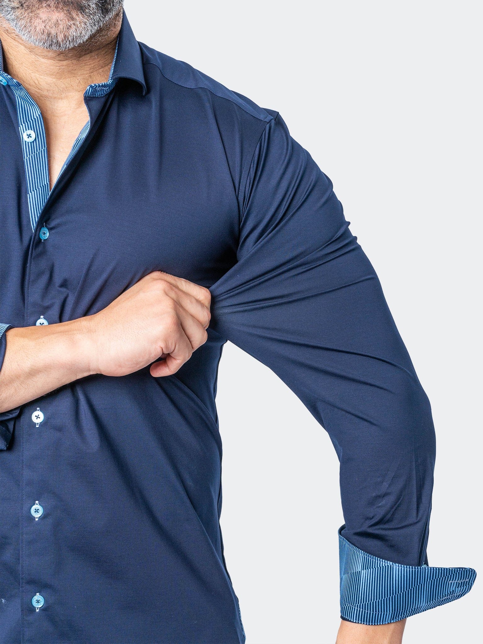 Eins StretchOptical Navy Shirt