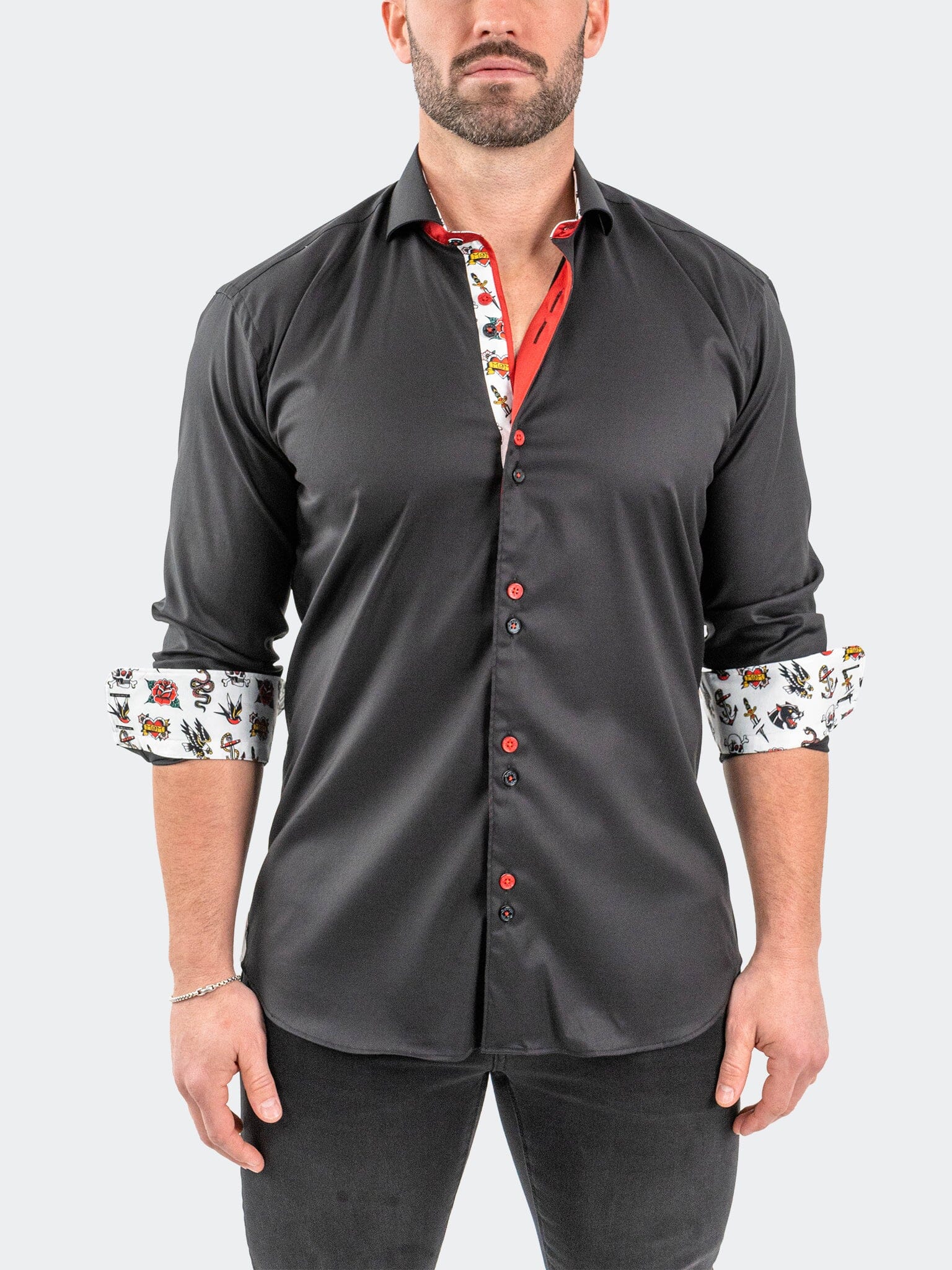 Eins StretchSolidRose Black