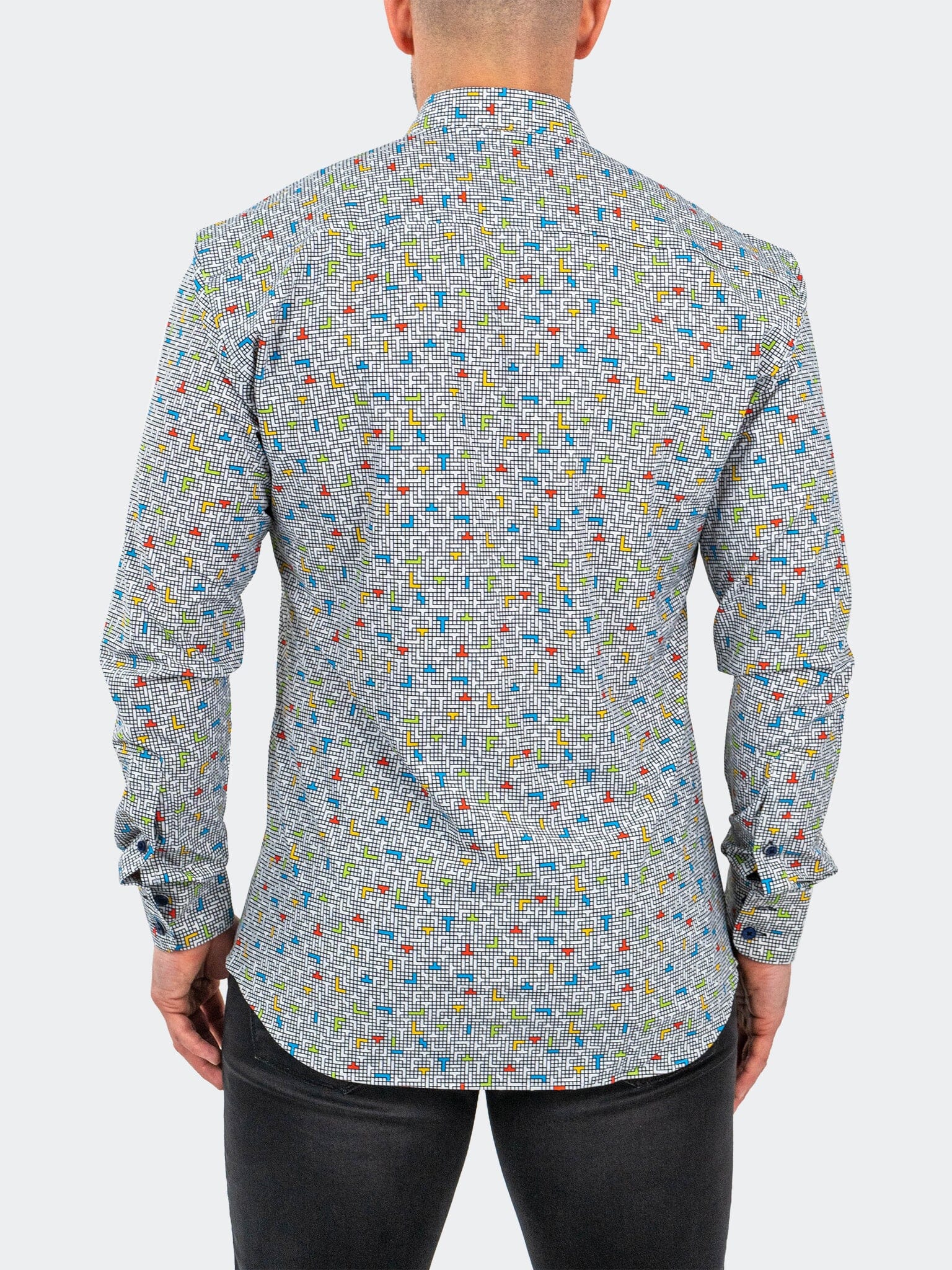 Eins StretchTetris White Shirt