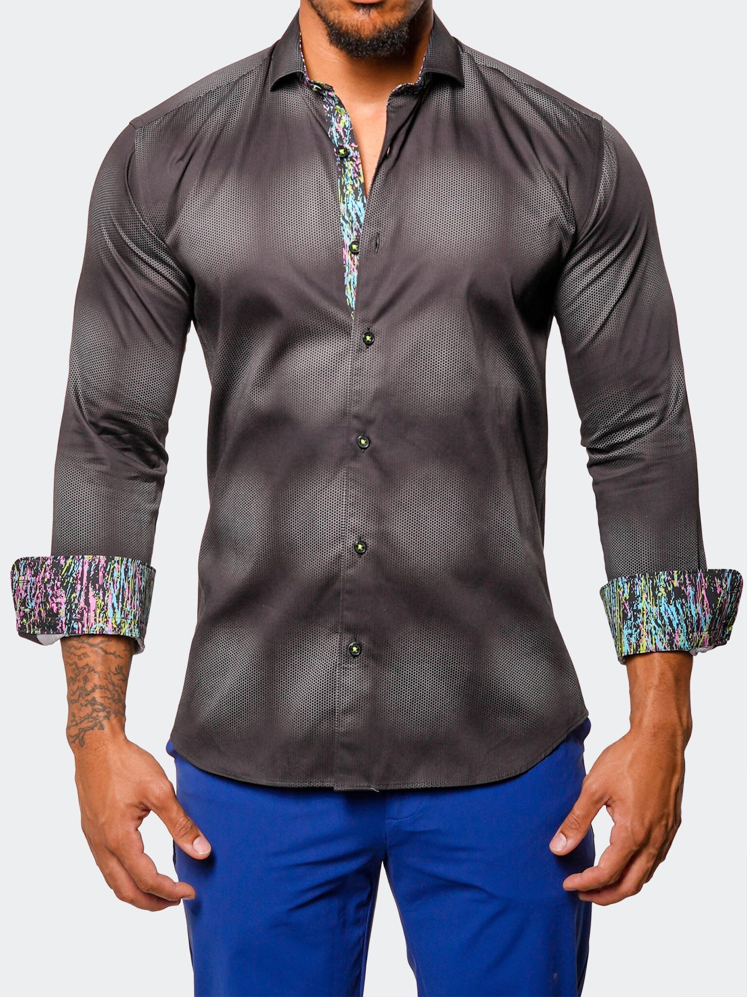 Eins TulleEffect Black Shirt