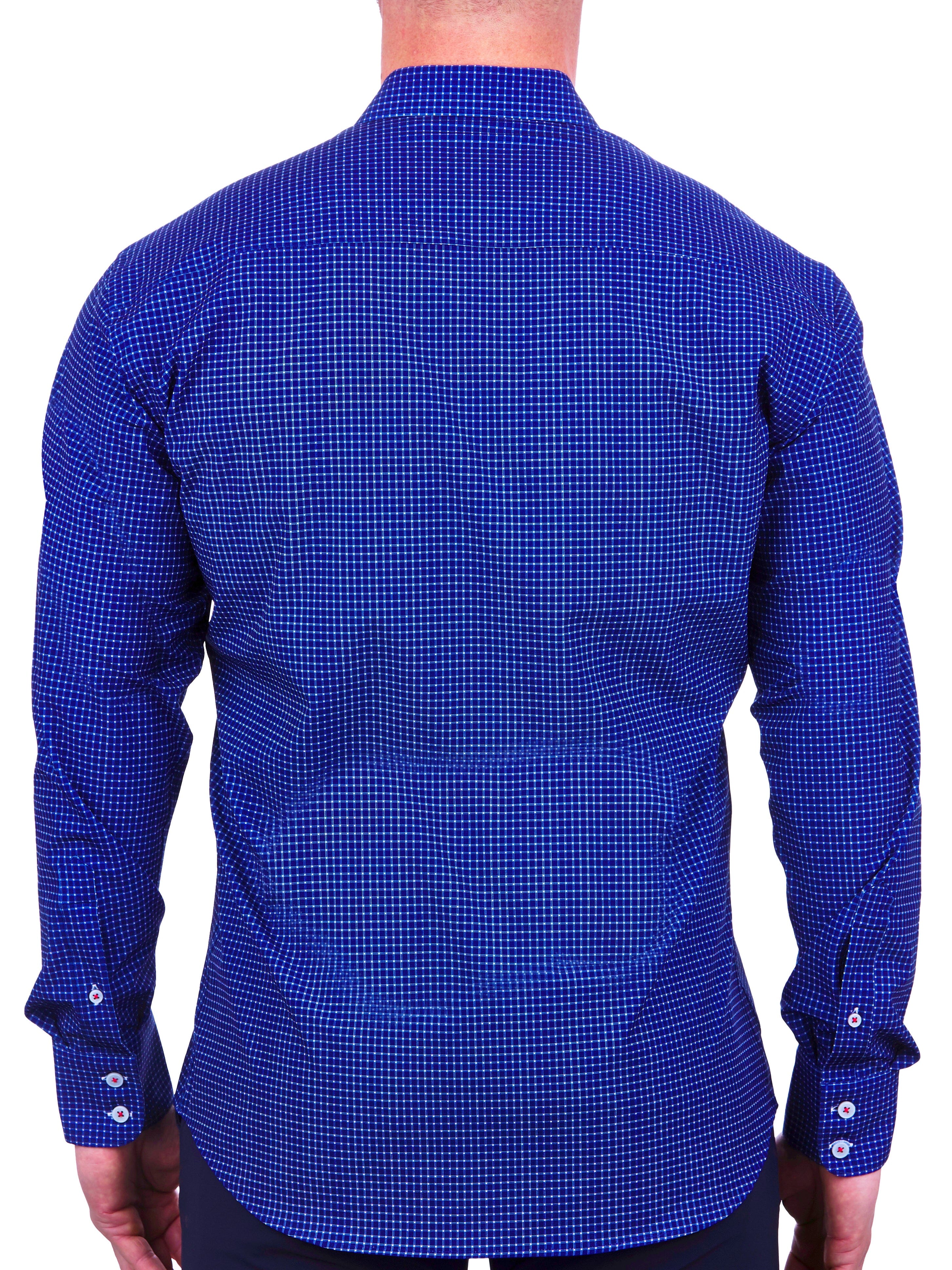 Eins Micro Check Blue