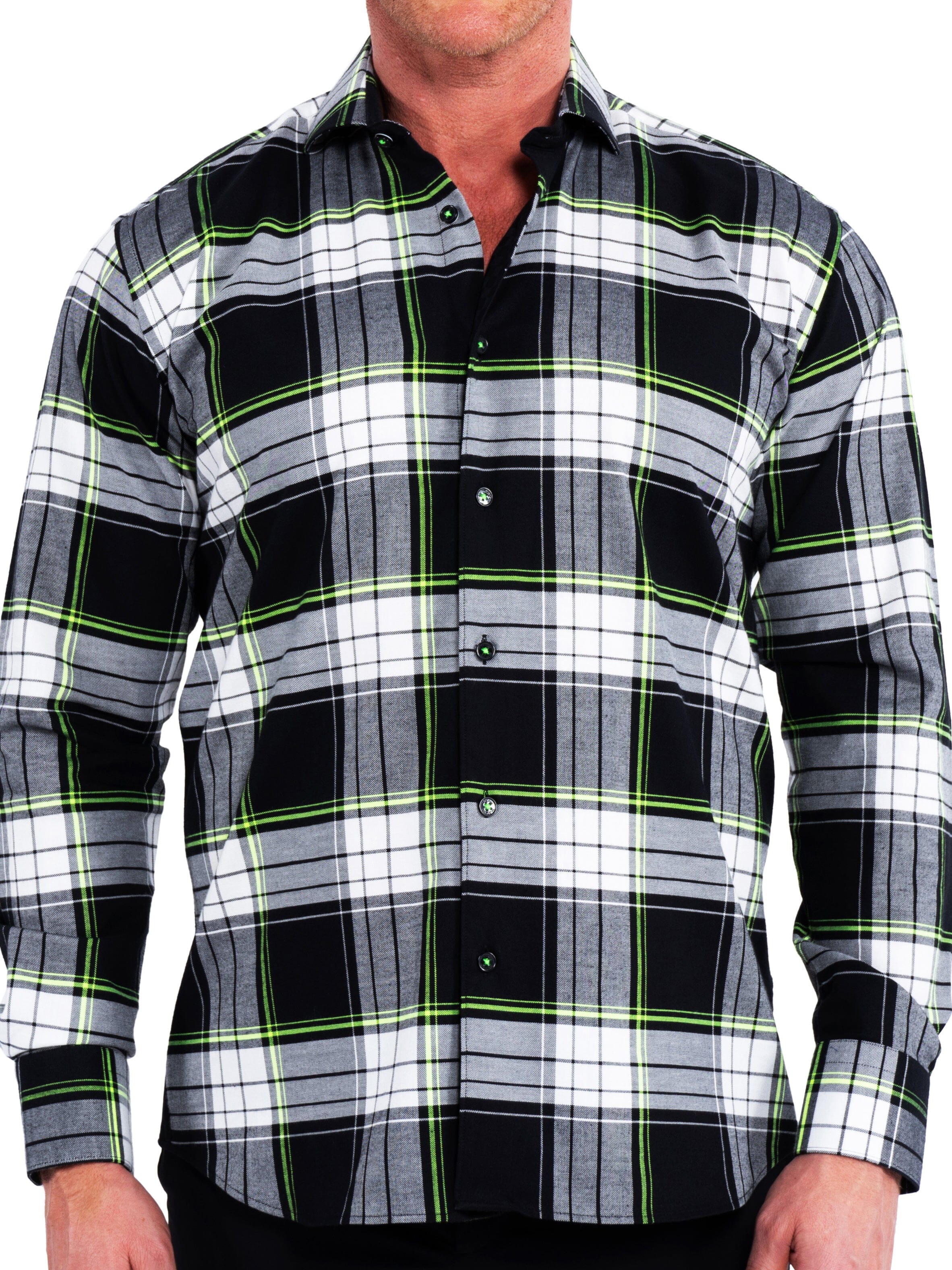 Eins PlaidNeon Black