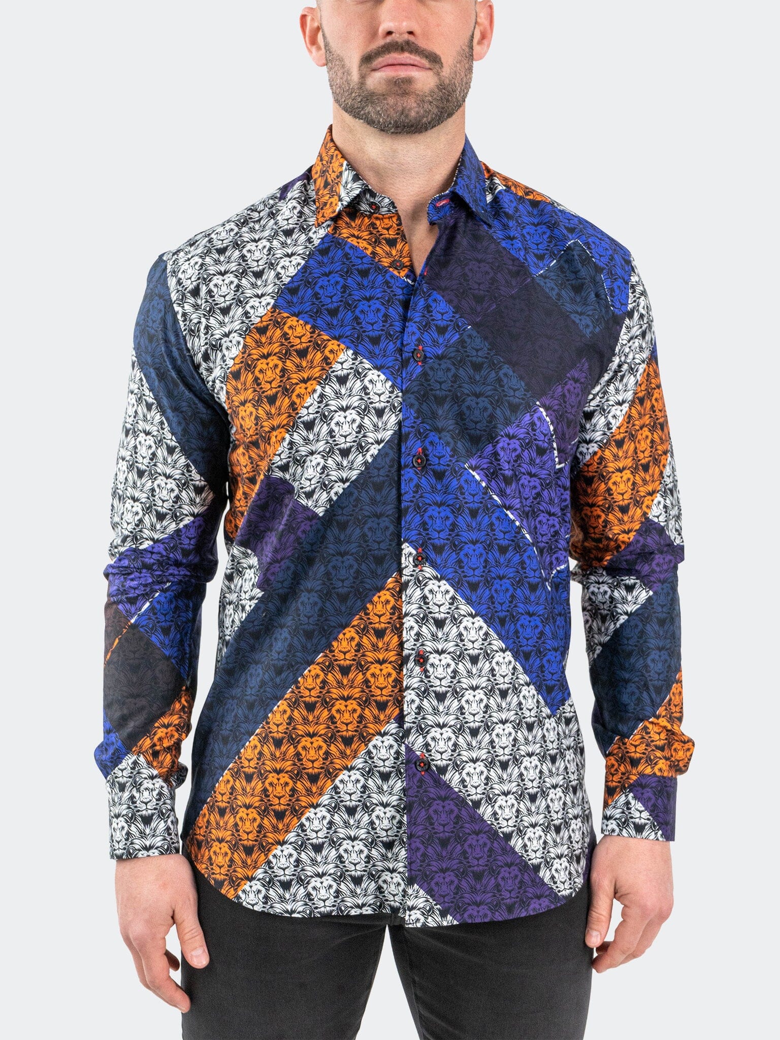 Fibonacci AfroLion Diagonal Shirt