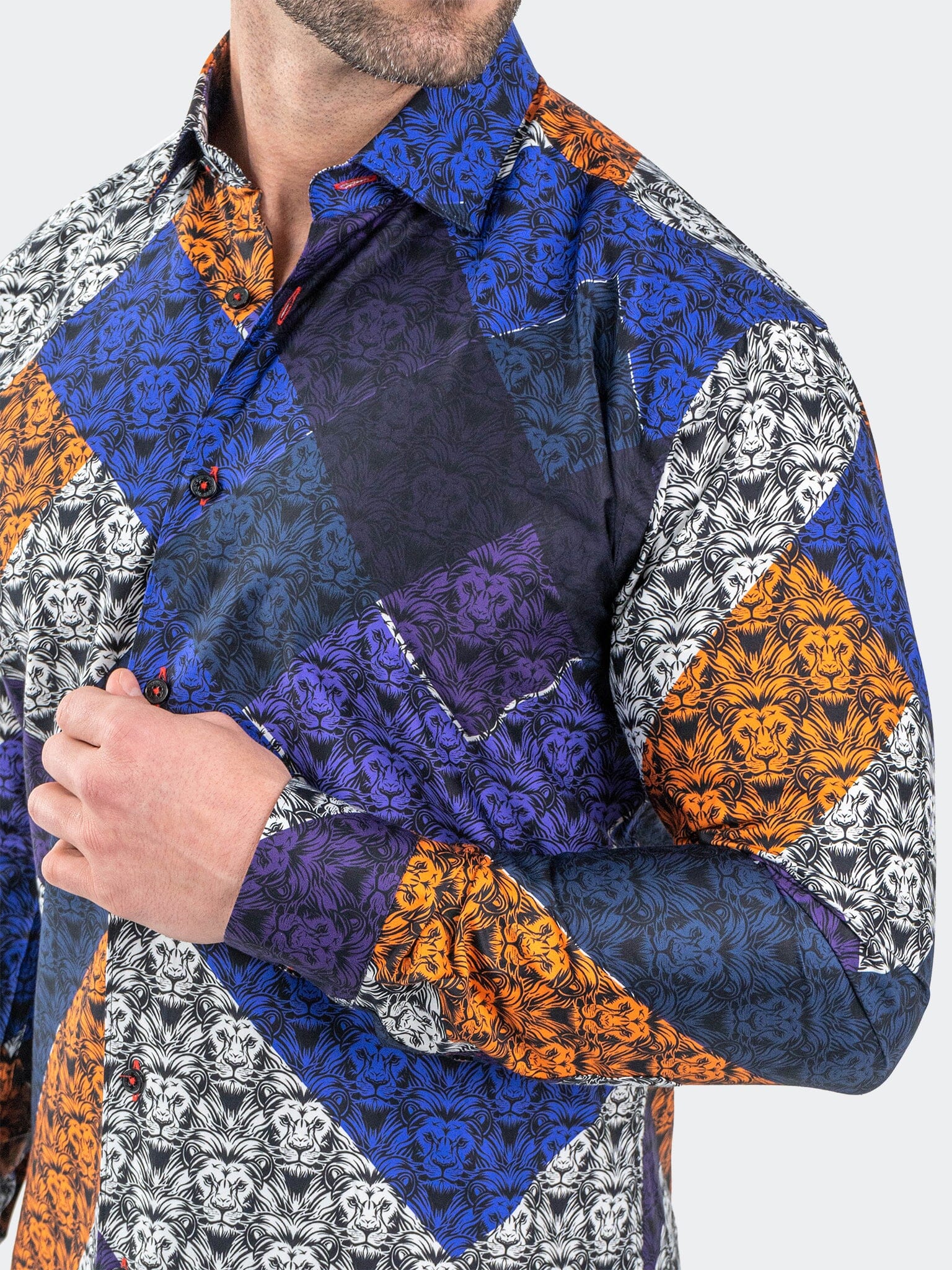 Fibonacci AfroLion Diagonal Shirt