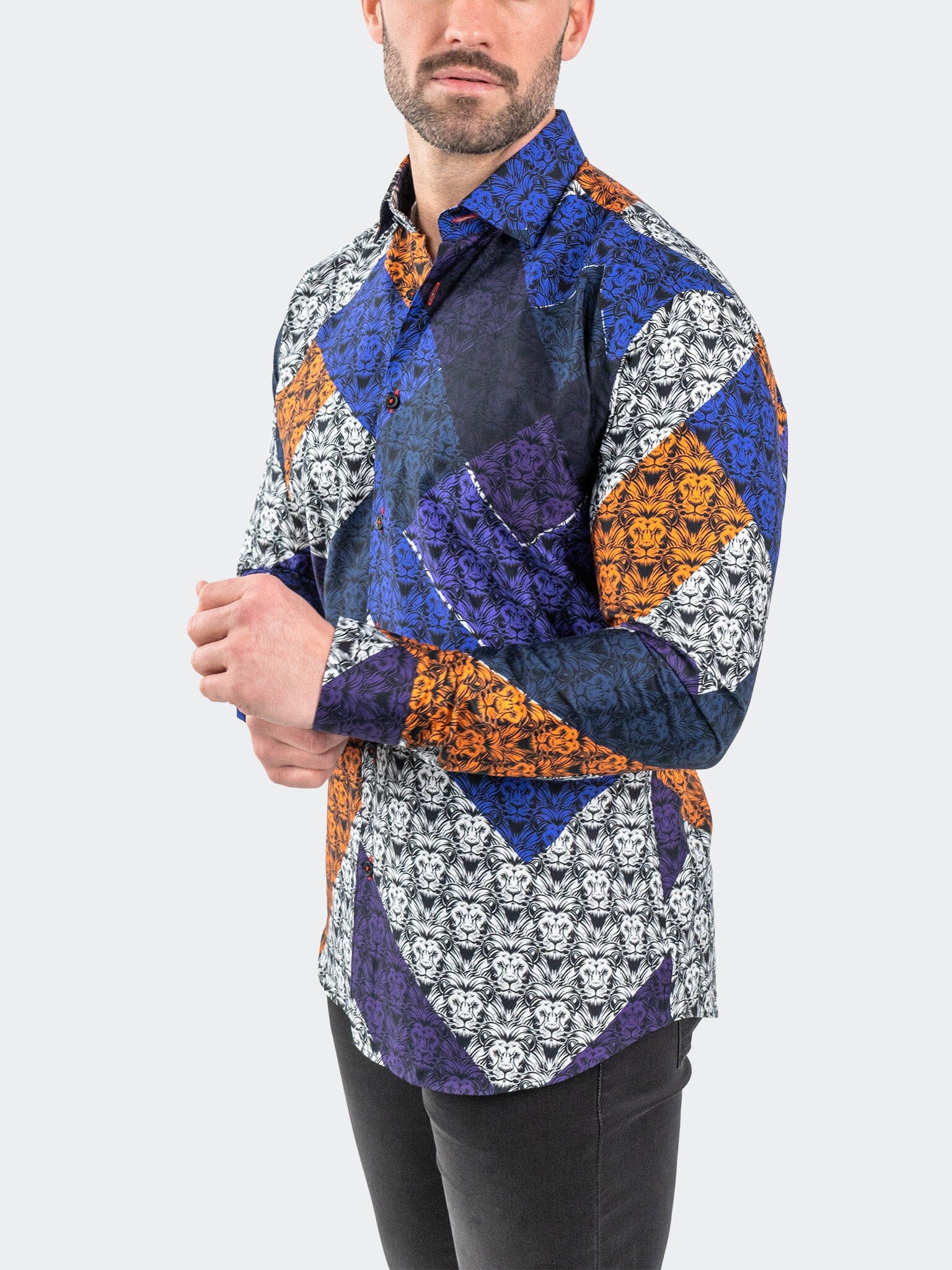Fibonacci AfroLion Diagonal Shirt