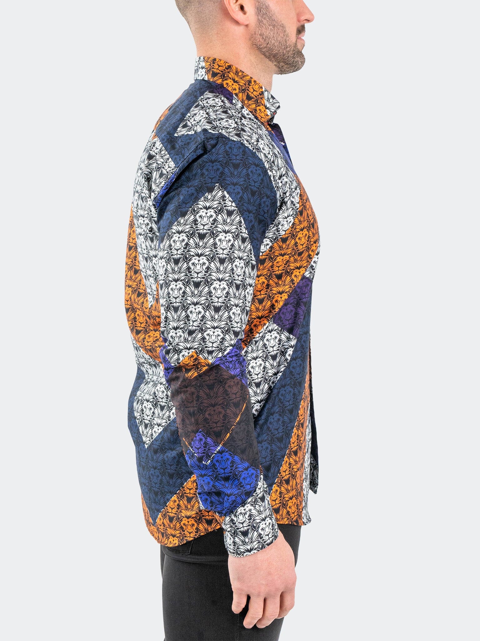 Fibonacci AfroLion Diagonal Shirt