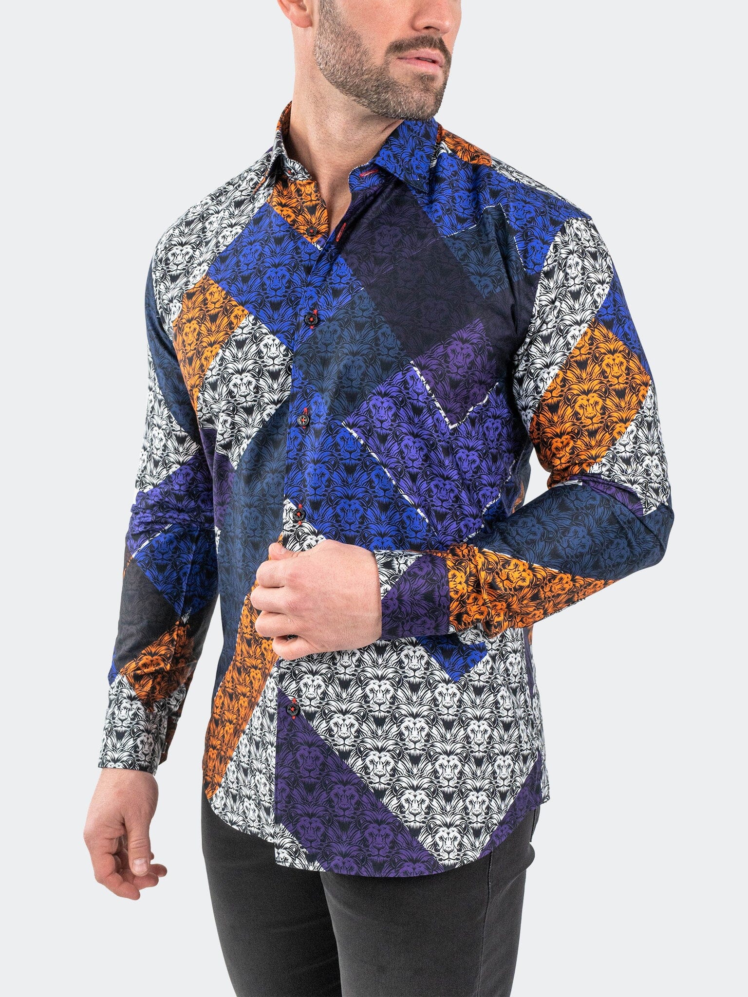 Fibonacci AfroLion Diagonal Shirt
