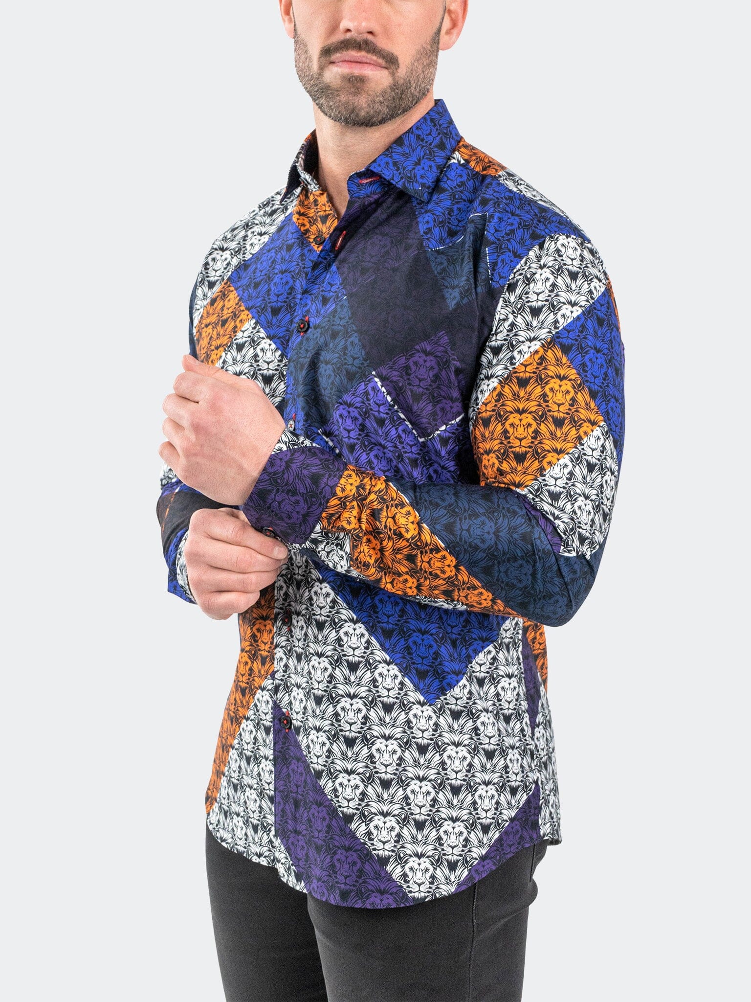 Fibonacci AfroLion Diagonal Shirt
