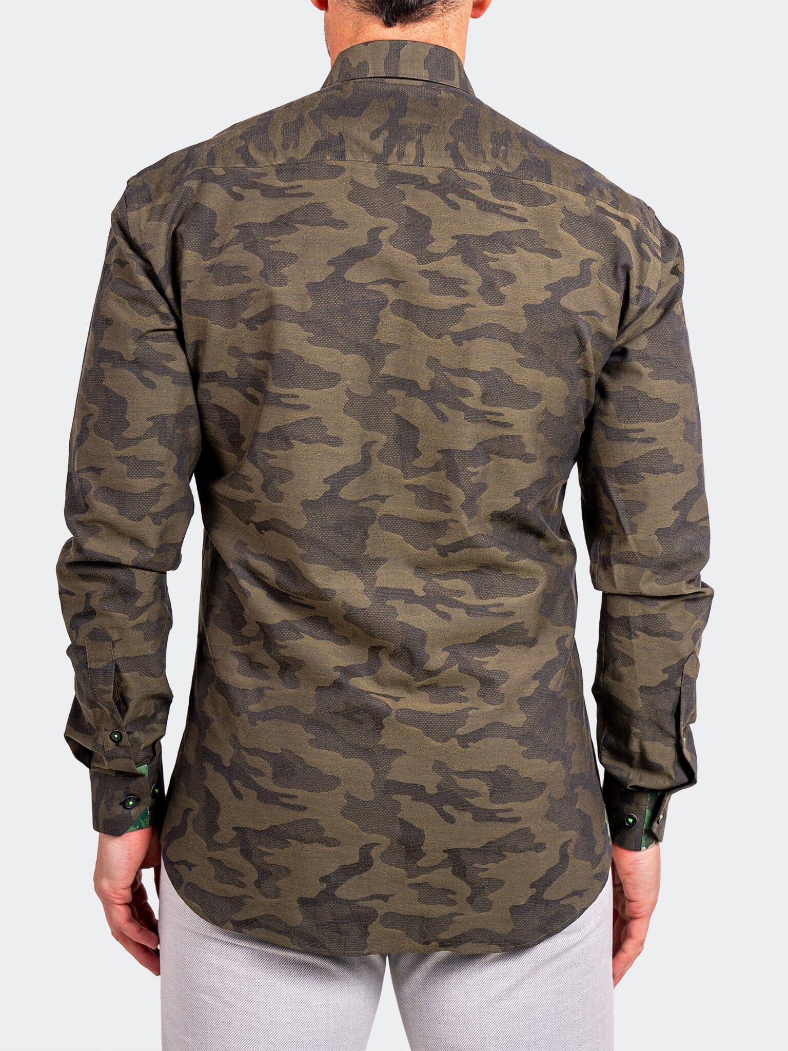 Fibonacci Ascension Camo Green Shirt