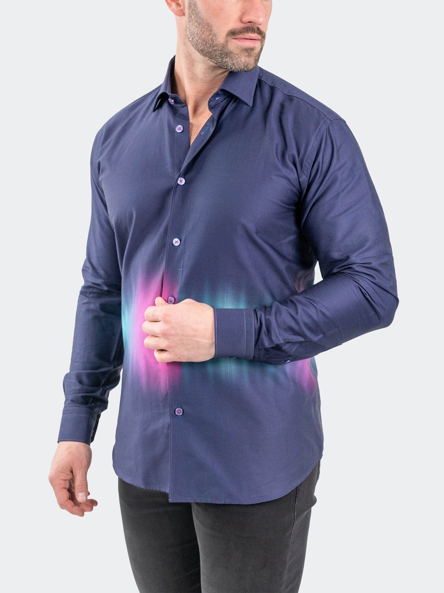 Fibonacci Aurora Purple Shirt