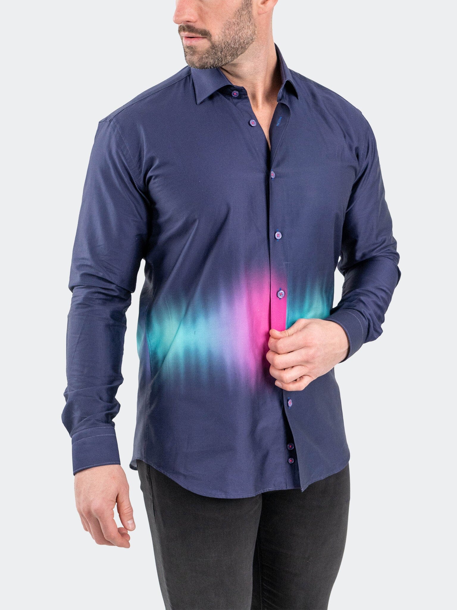 Fibonacci Aurora Purple Shirt