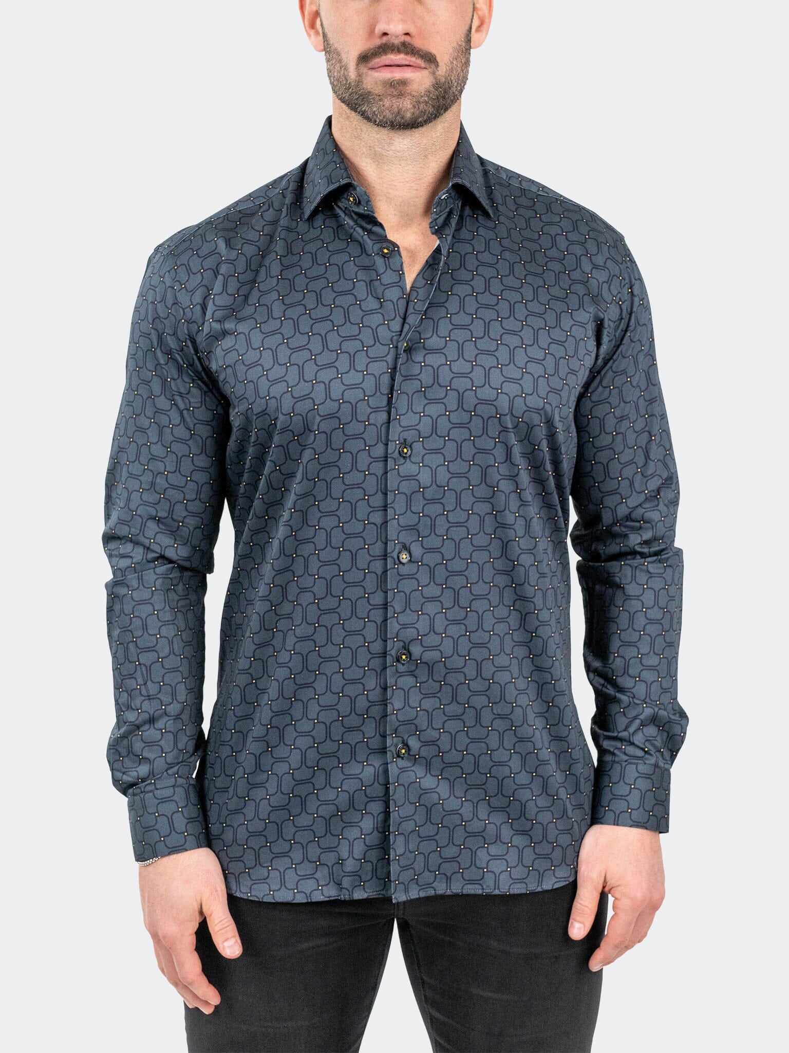 Battleship Grey Dress Shirt