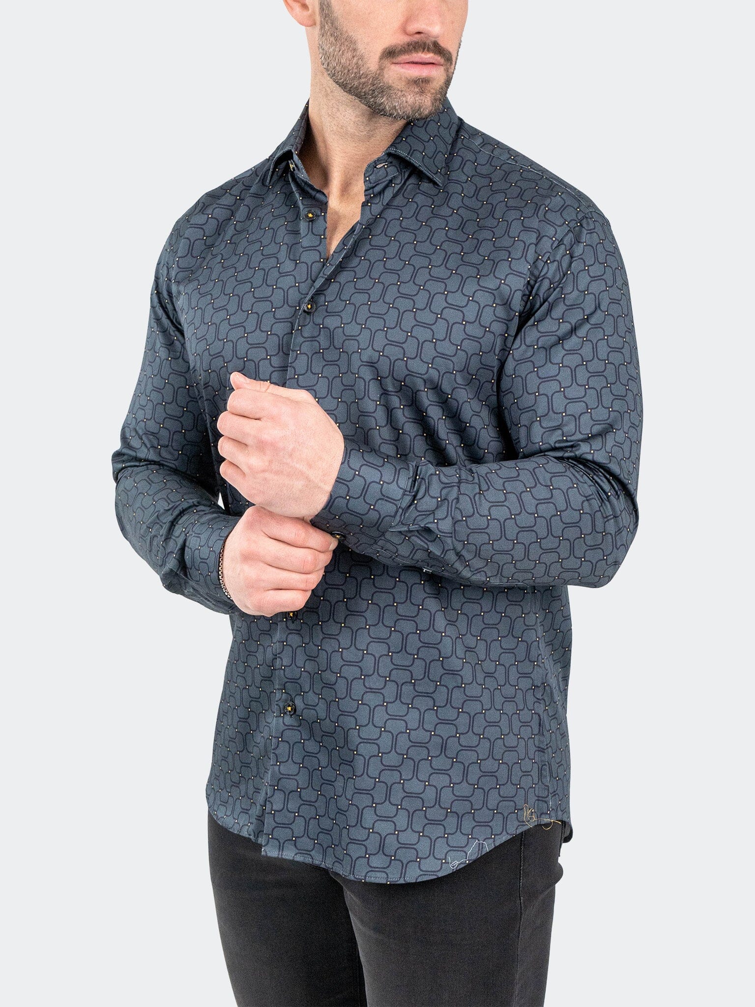 Battleship Grey Dress Shirt