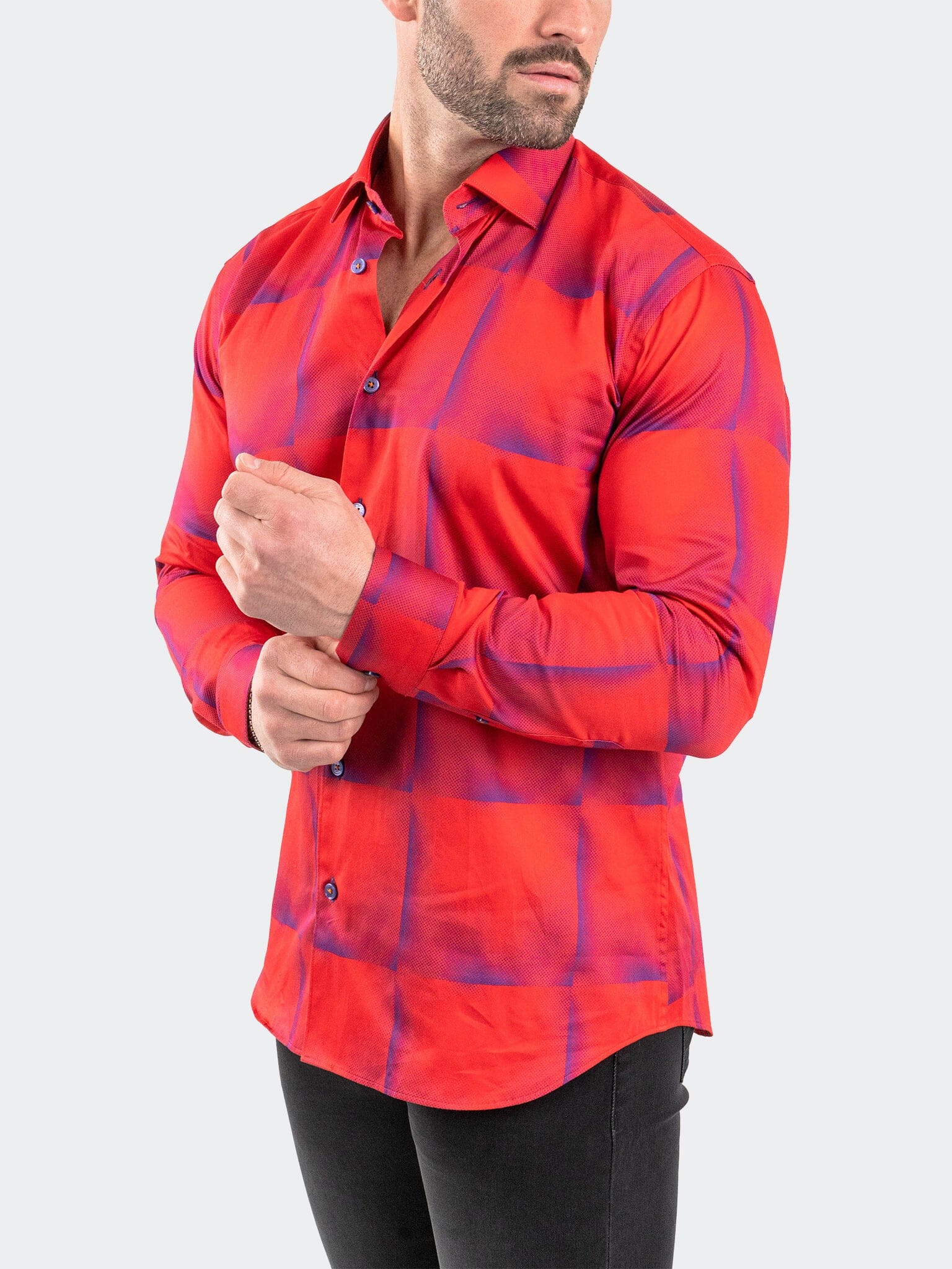 Fibonacci BlueTiles Red Shirt