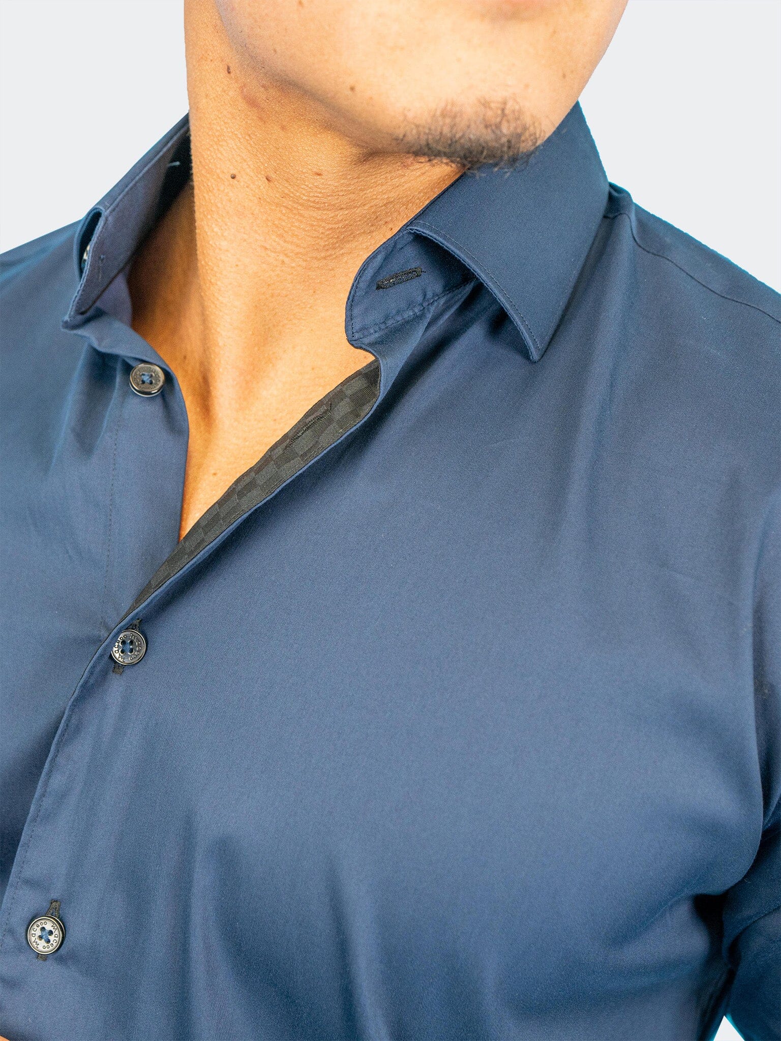 Fibonacci Dark Denim Blue Shirt