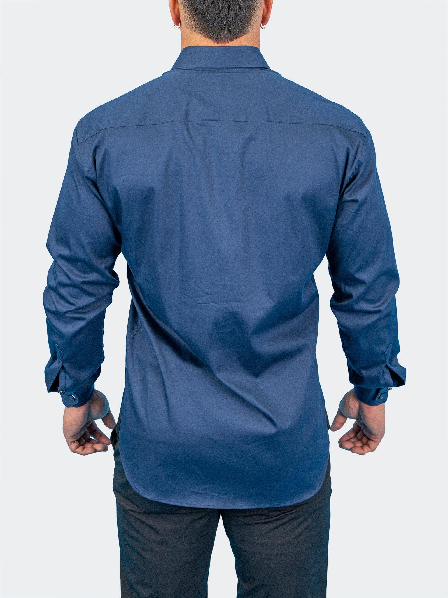 Fibonacci Dark Denim Blue Shirt