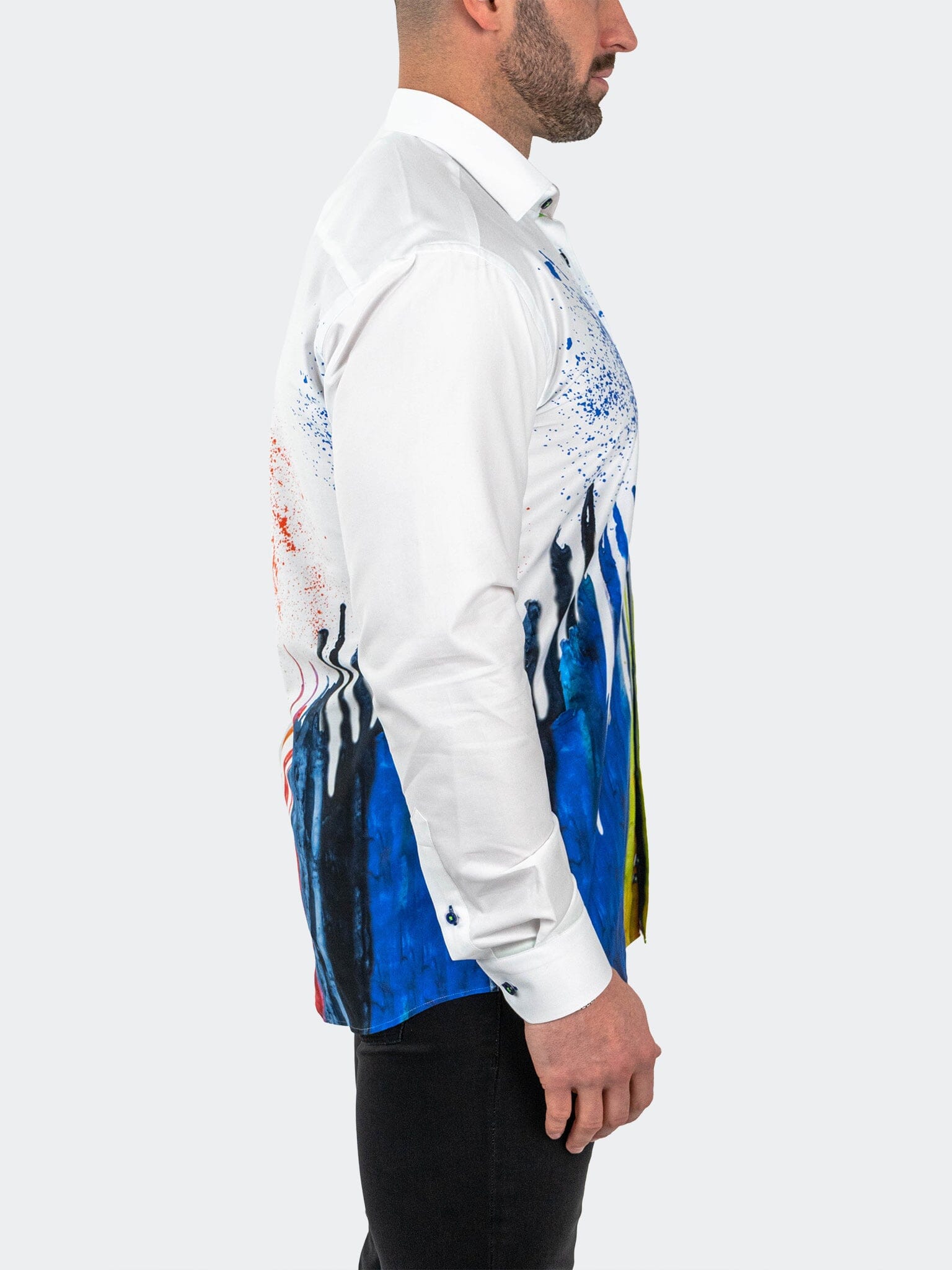 Fibonacci Dripped White Shirt