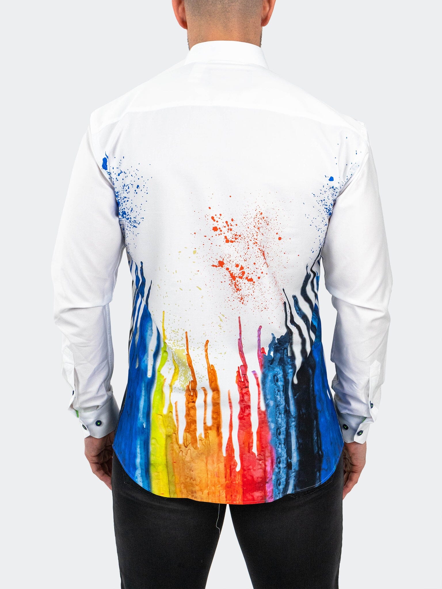 Fibonacci Dripped White Shirt