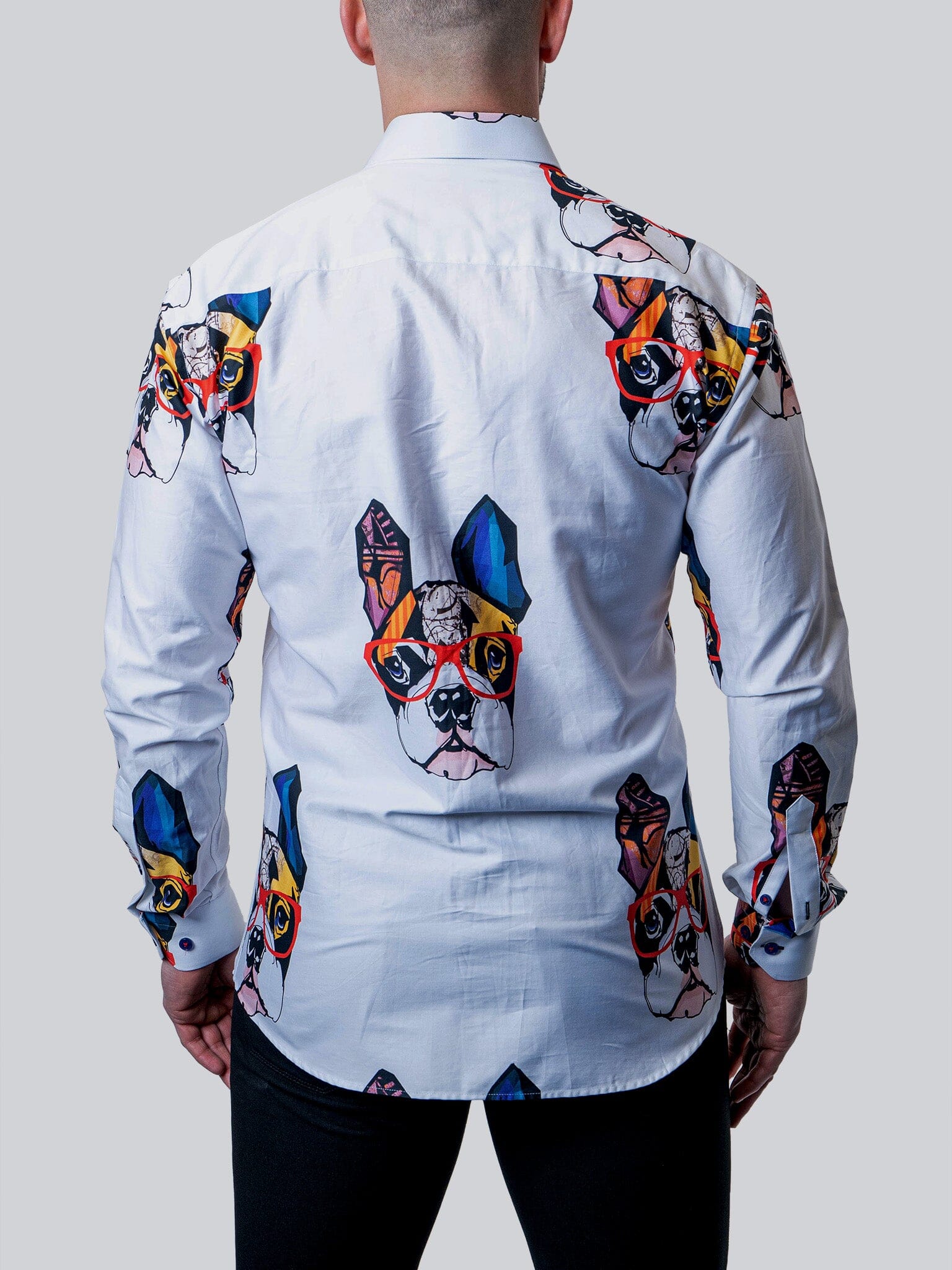 Frenchie Frame White Shirt