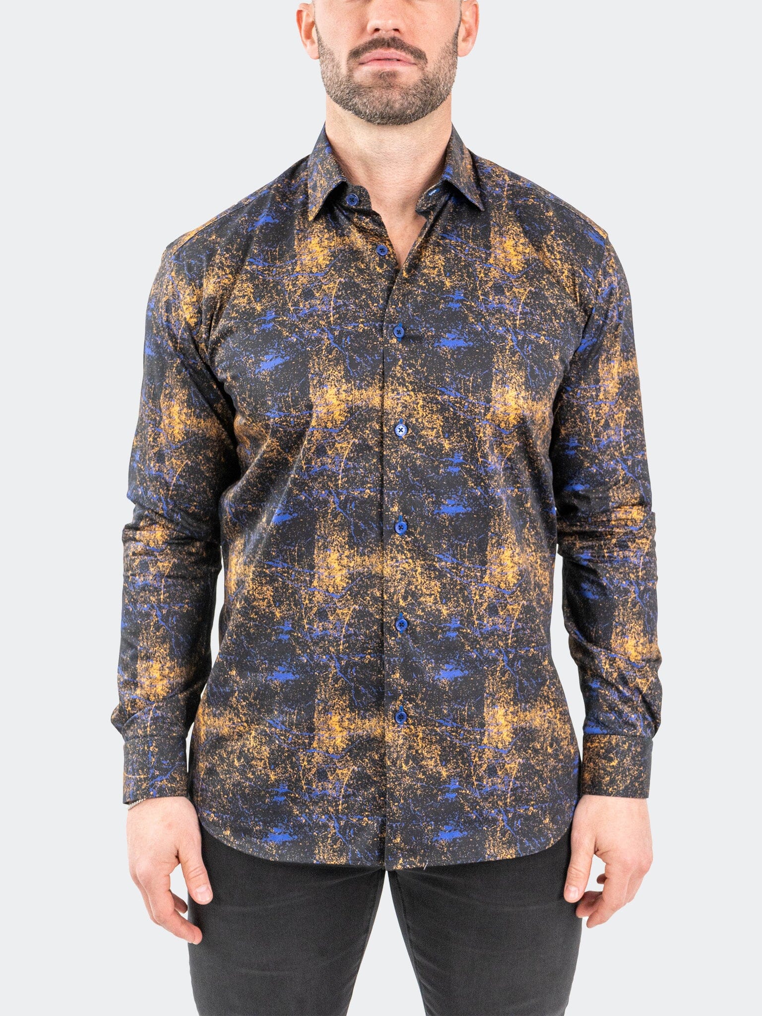 Fibonacci GalaxySplash Black Shirt