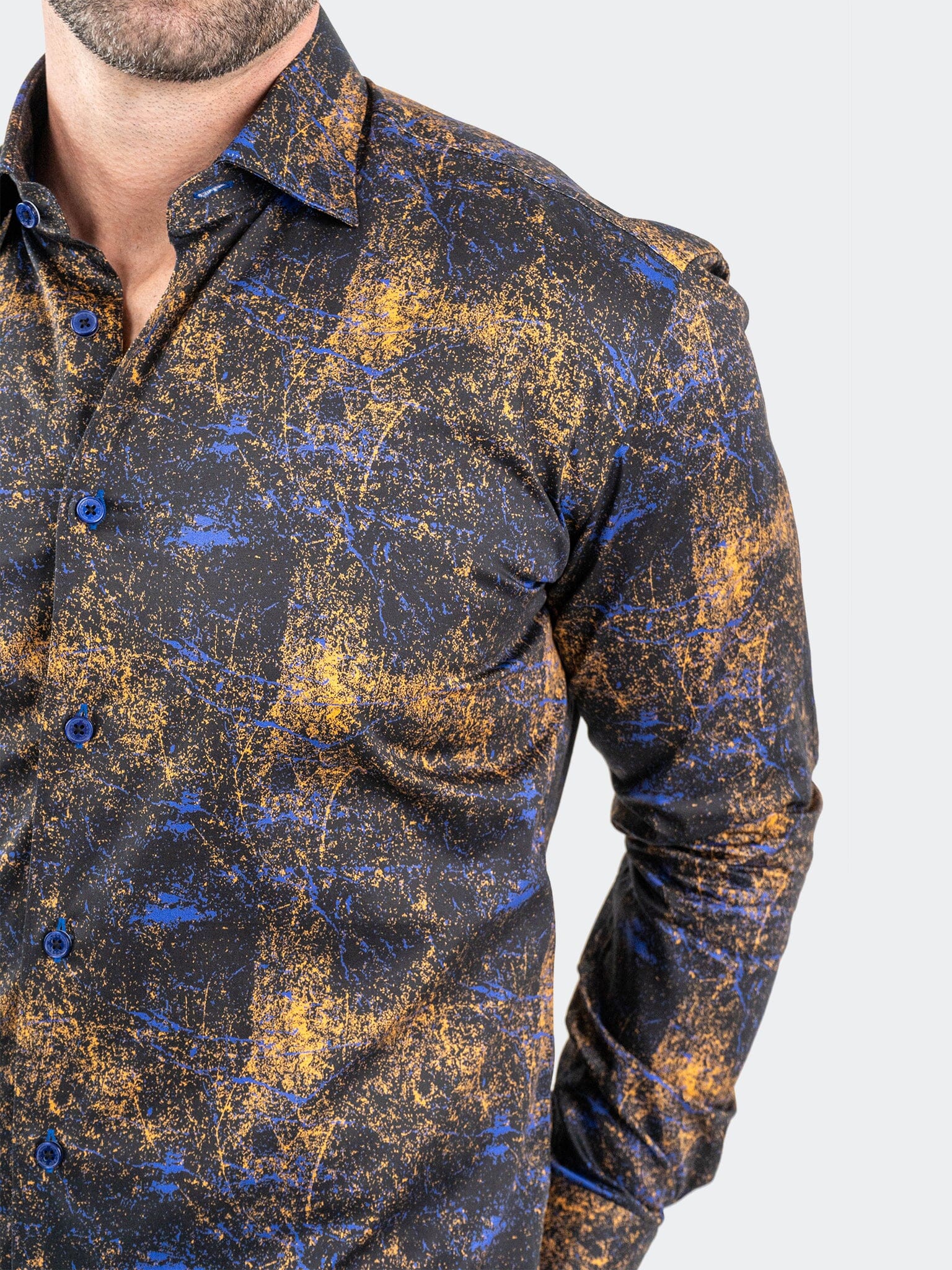 Fibonacci GalaxySplash Black Shirt