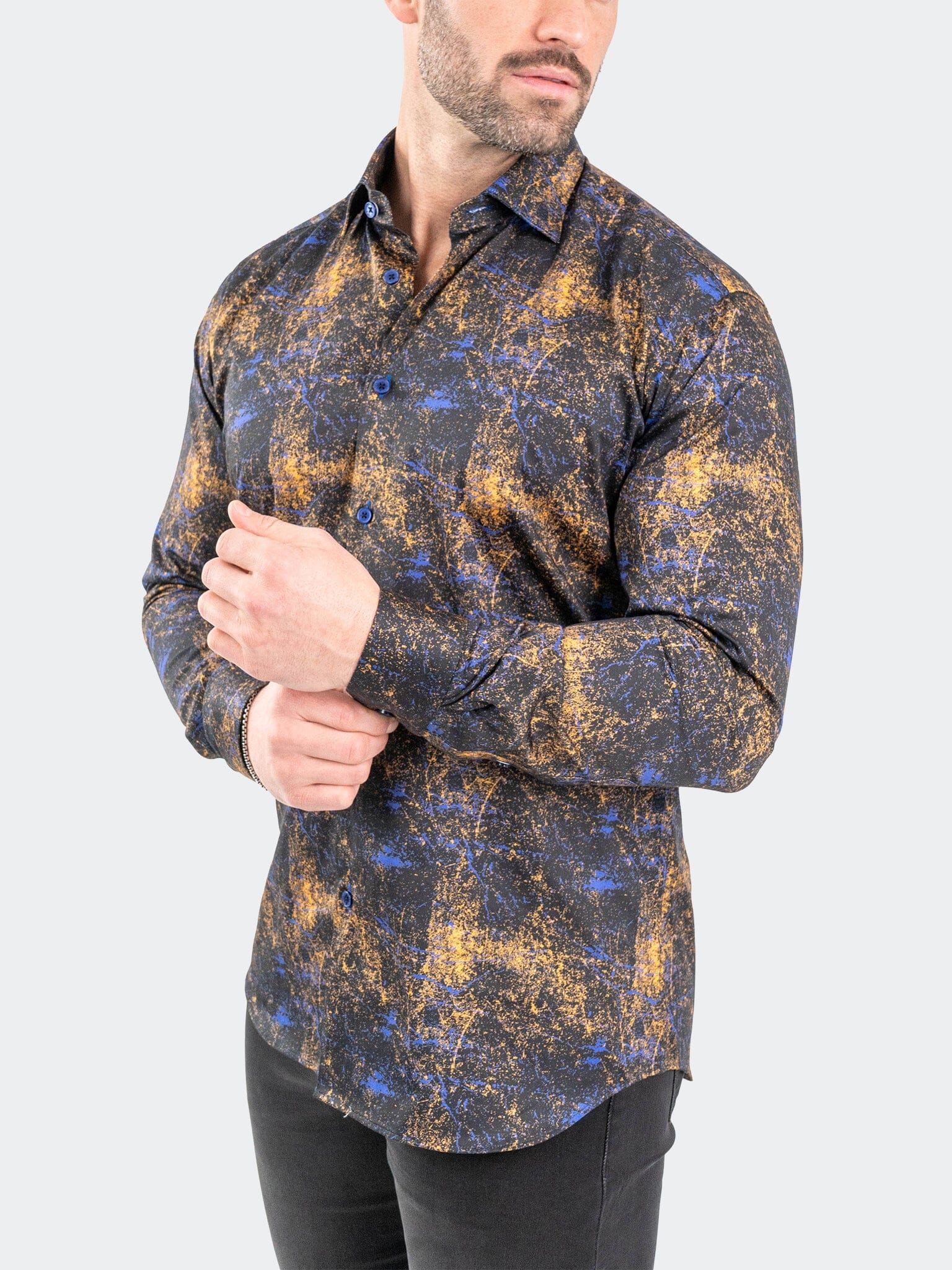Fibonacci GalaxySplash Black Shirt