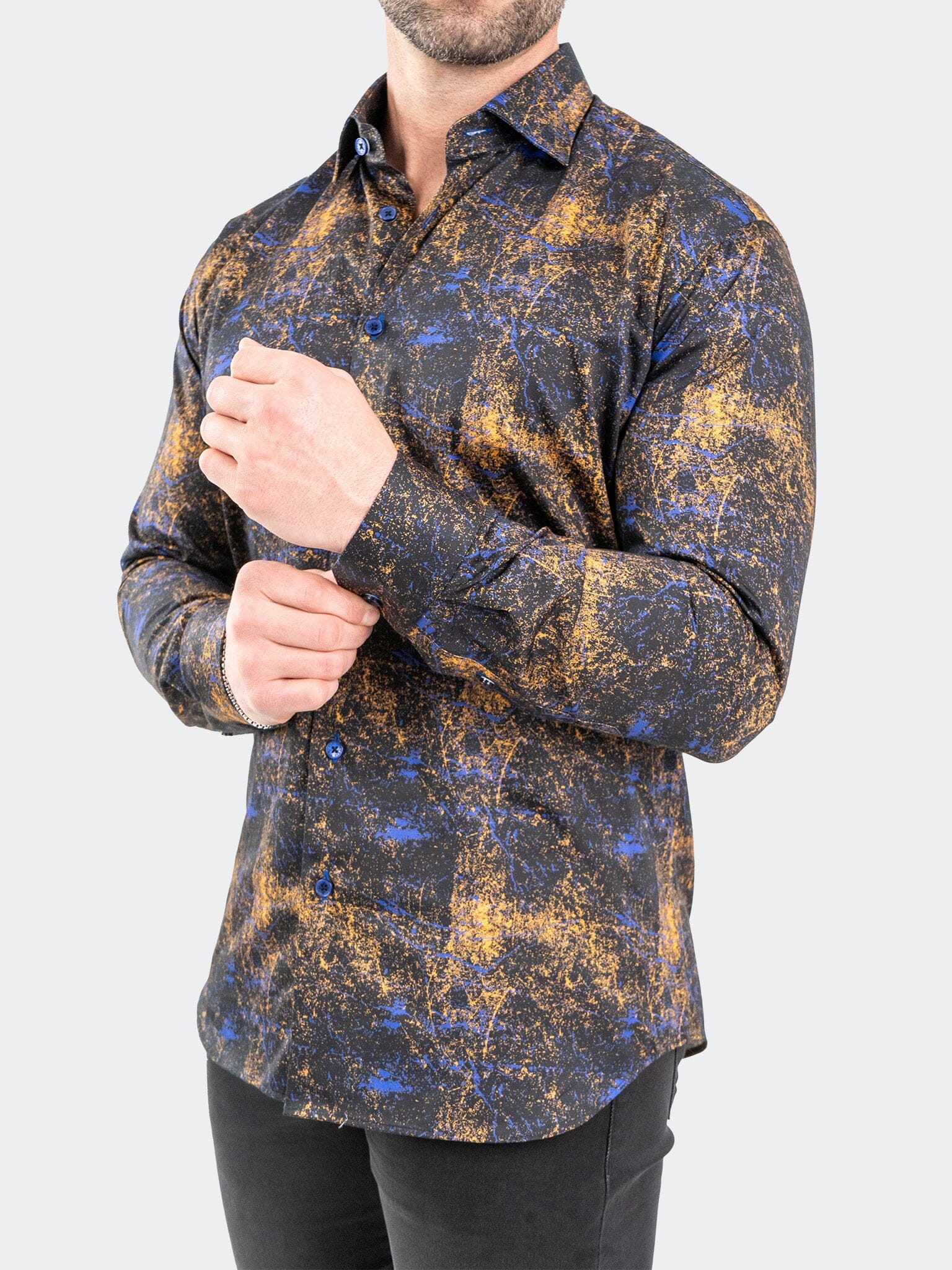 Fibonacci GalaxySplash Black Shirt