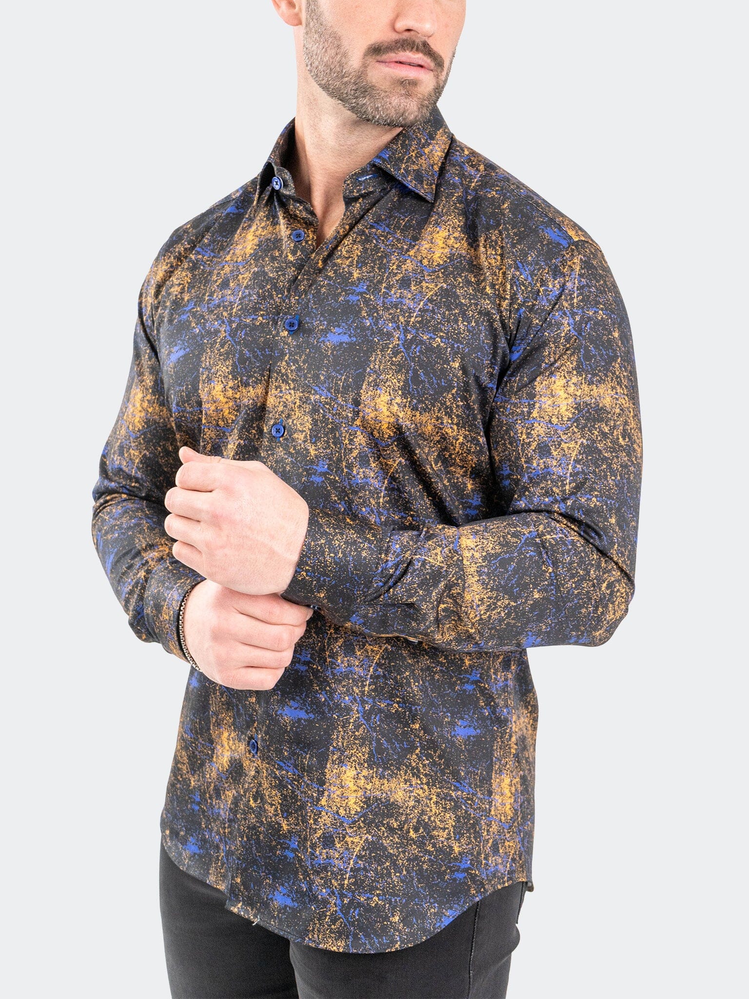 Fibonacci GalaxySplash Black Shirt