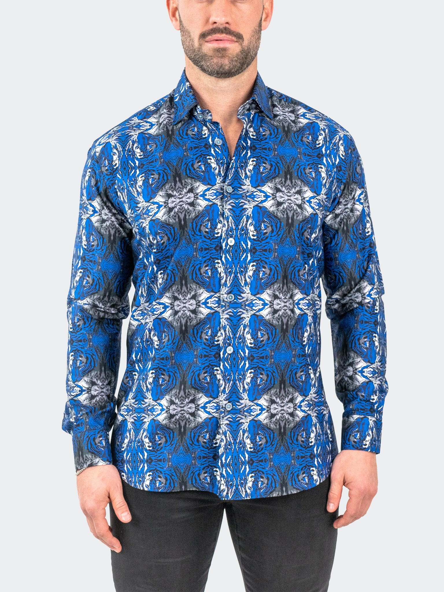 Fibonacci HiddenTiger Blue Shirt