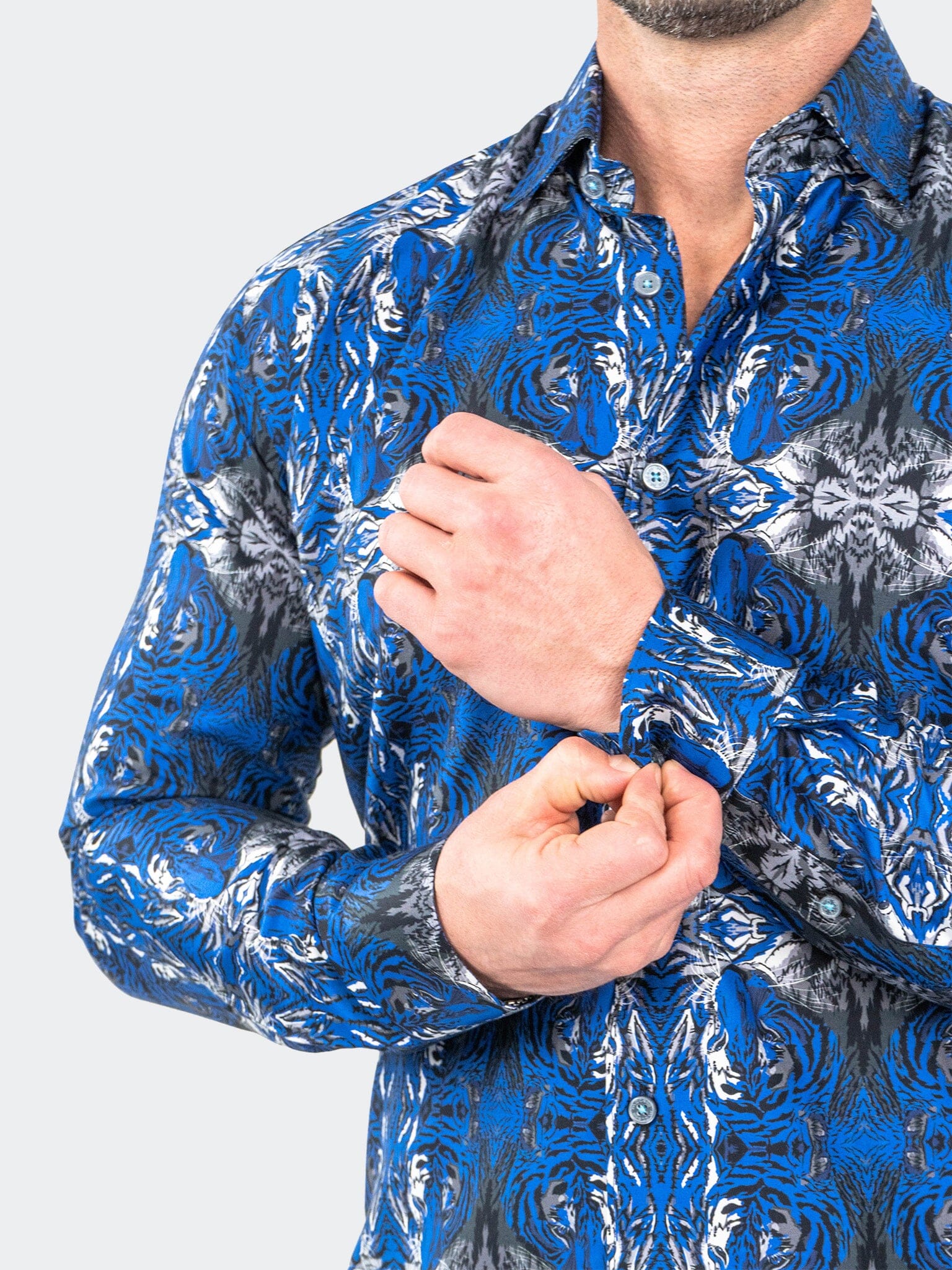 Fibonacci HiddenTiger Blue Shirt