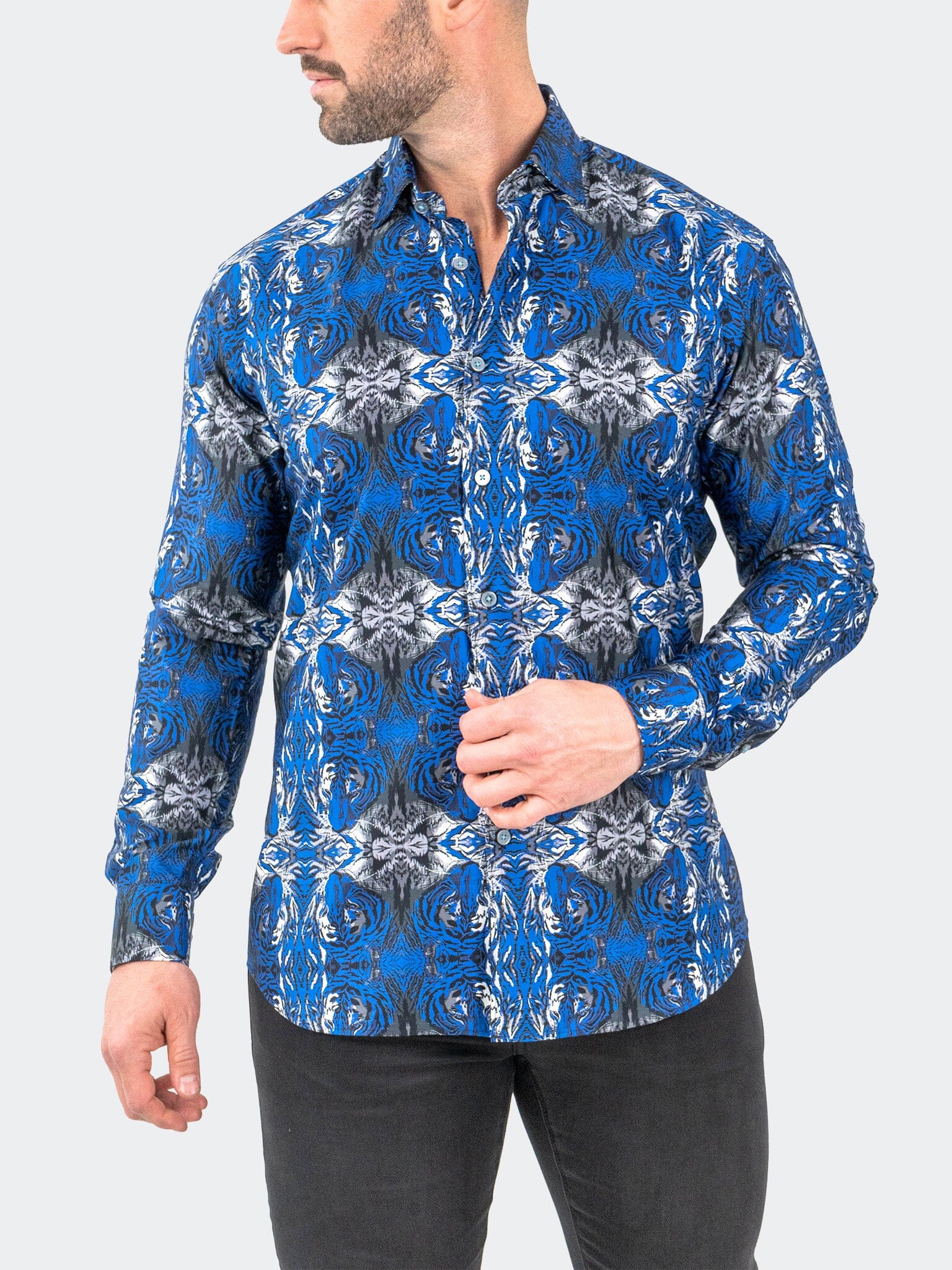 Fibonacci HiddenTiger Blue Shirt