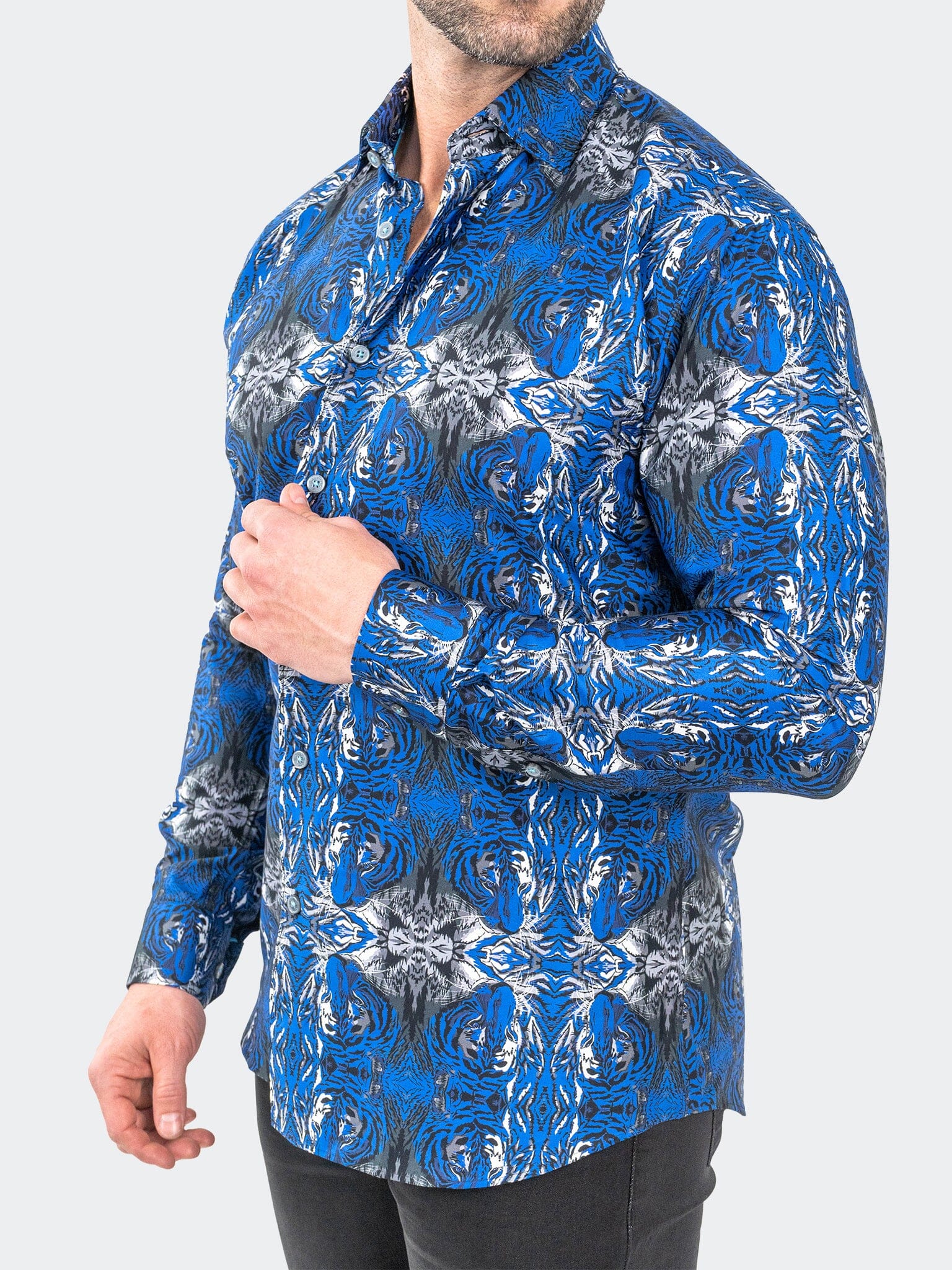 Fibonacci HiddenTiger Blue Shirt