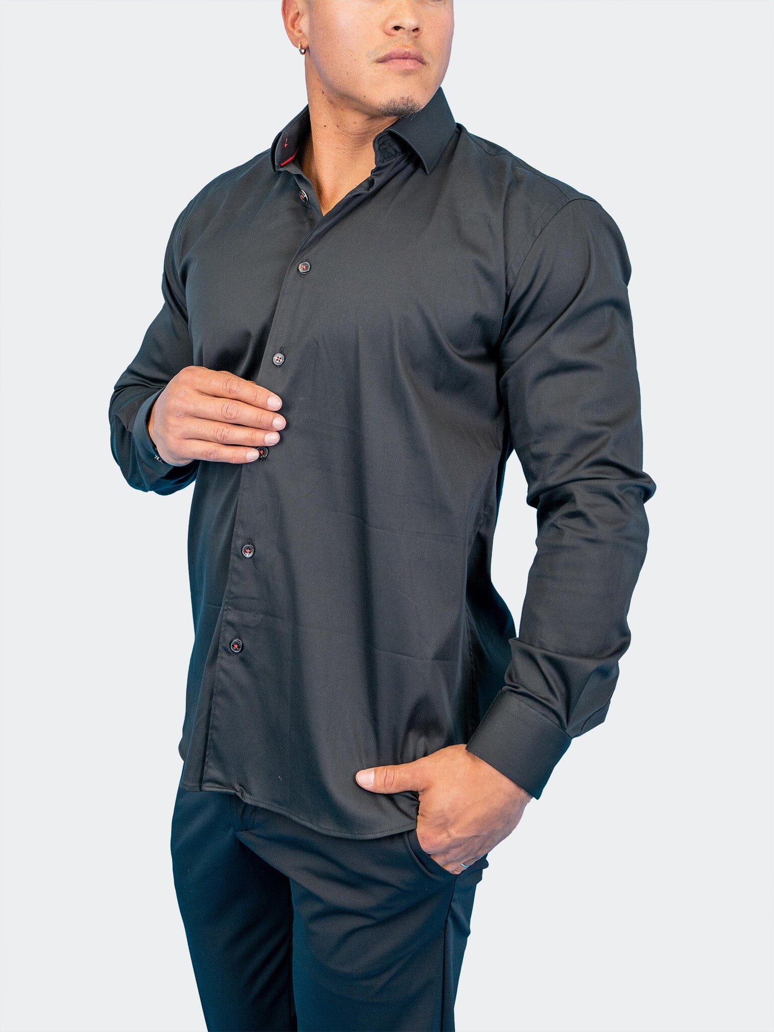 JacqCuff Black Dress Shirt