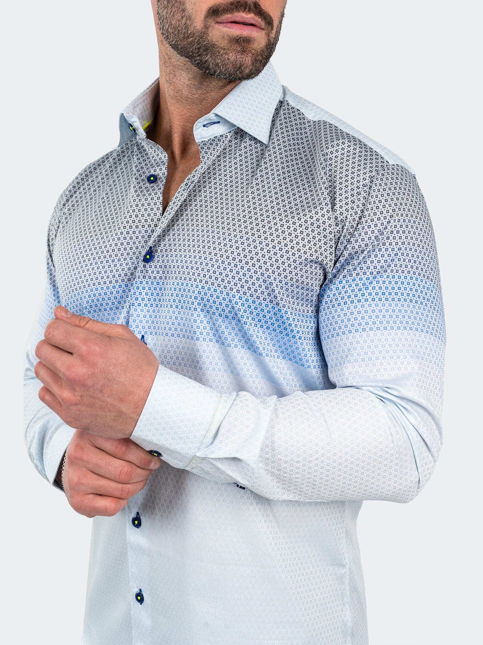 Fibonacci JacqDegrade Blue Shirt