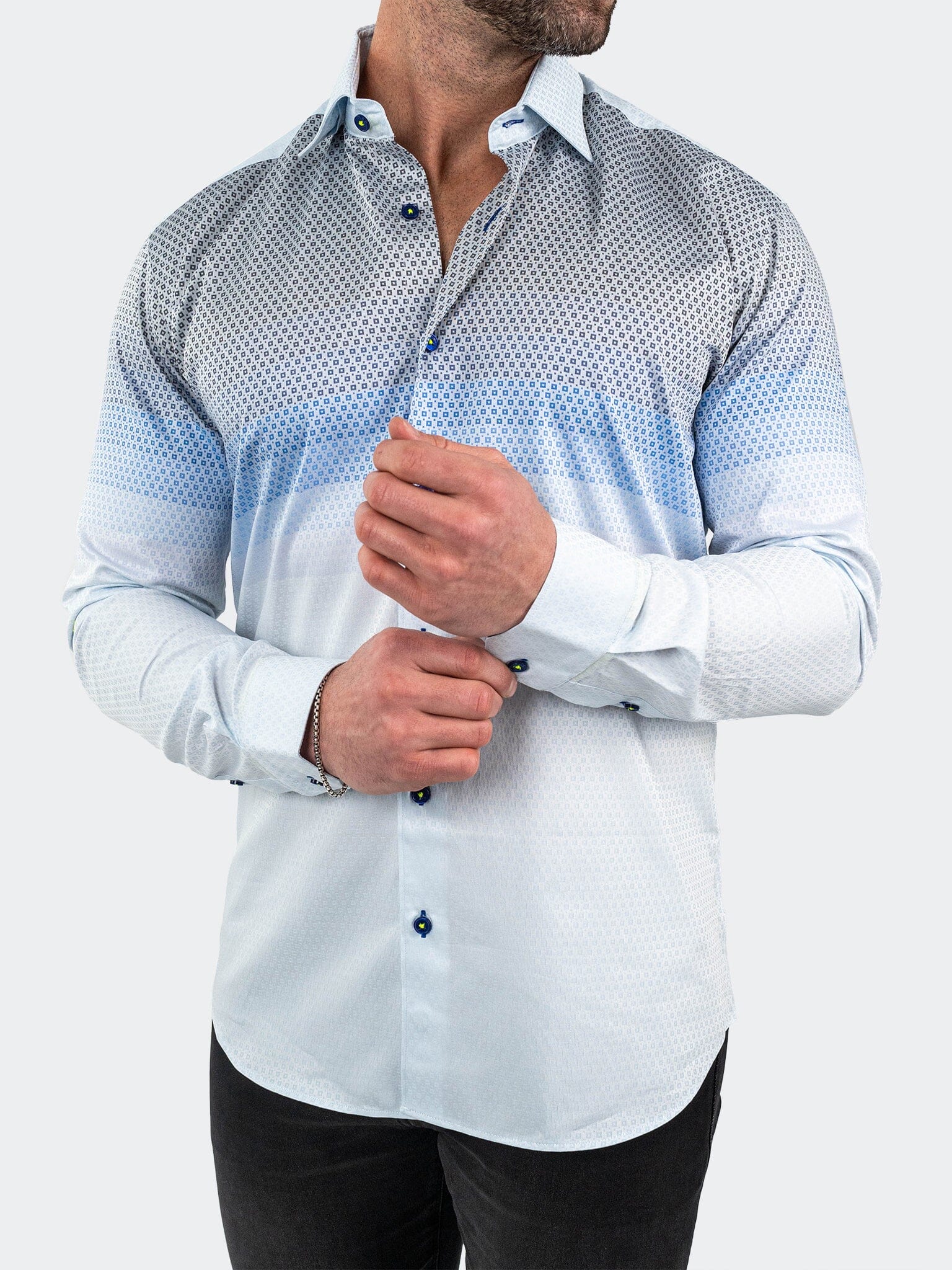 Fibonacci JacqDegrade Blue Shirt