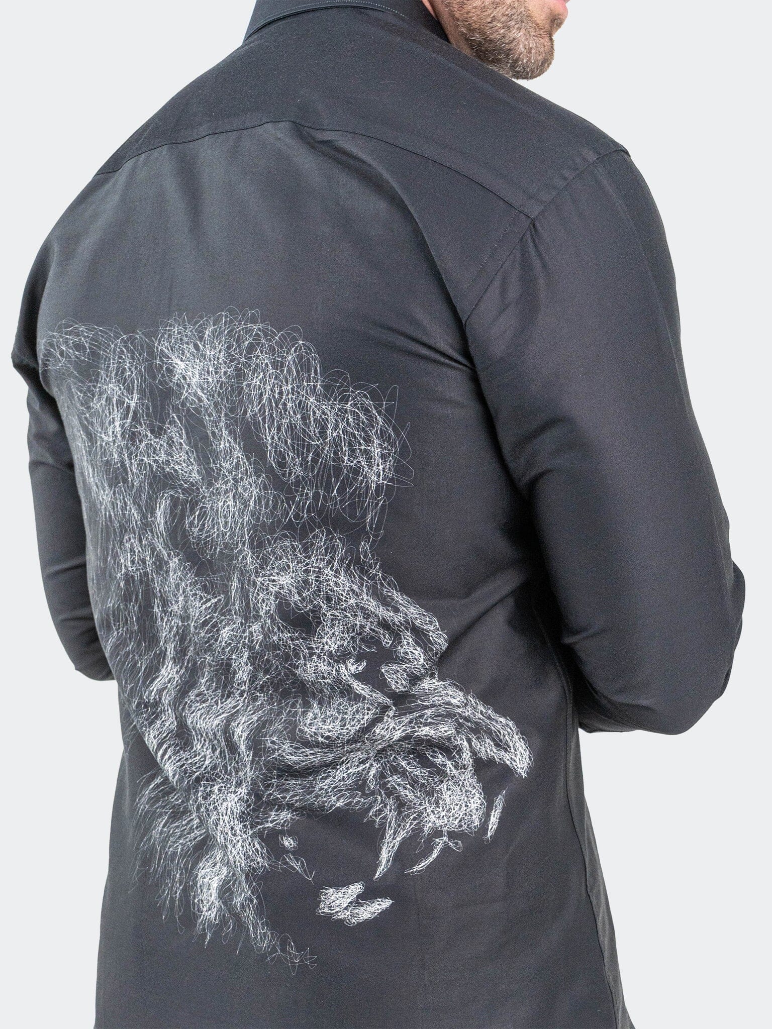 Fibonacci LionChalk Black Shirt