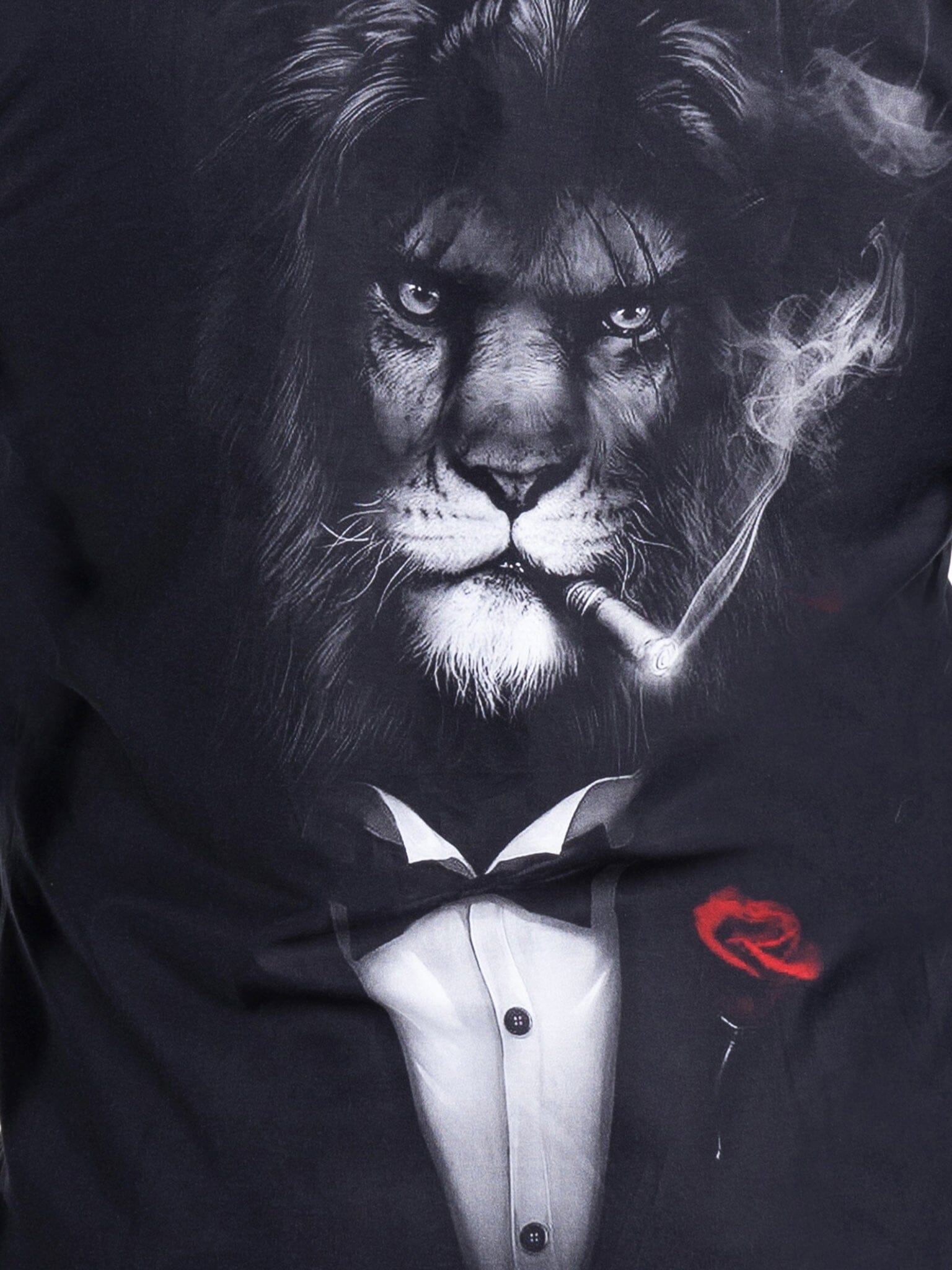 Perm Fibonacci Lion Smoke Black Shirt