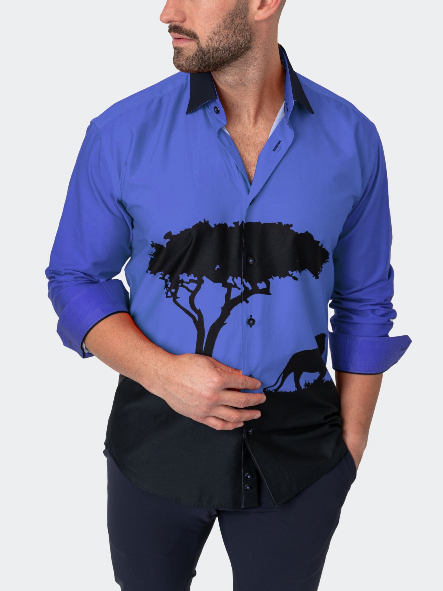 Fibonacci Mufasa Blue Shirt