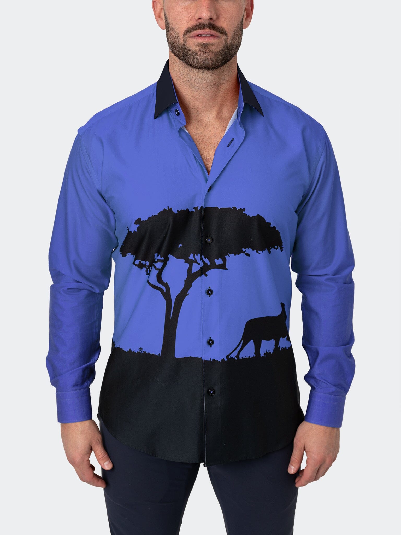 Fibonacci Mufasa Blue Shirt