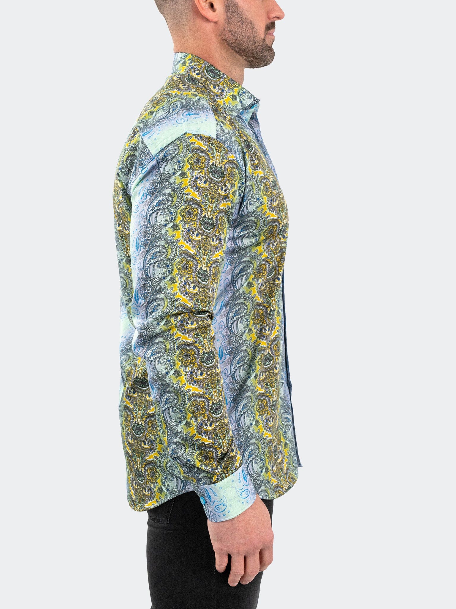 Fibonacci PaisleyLuxe Green Shirt