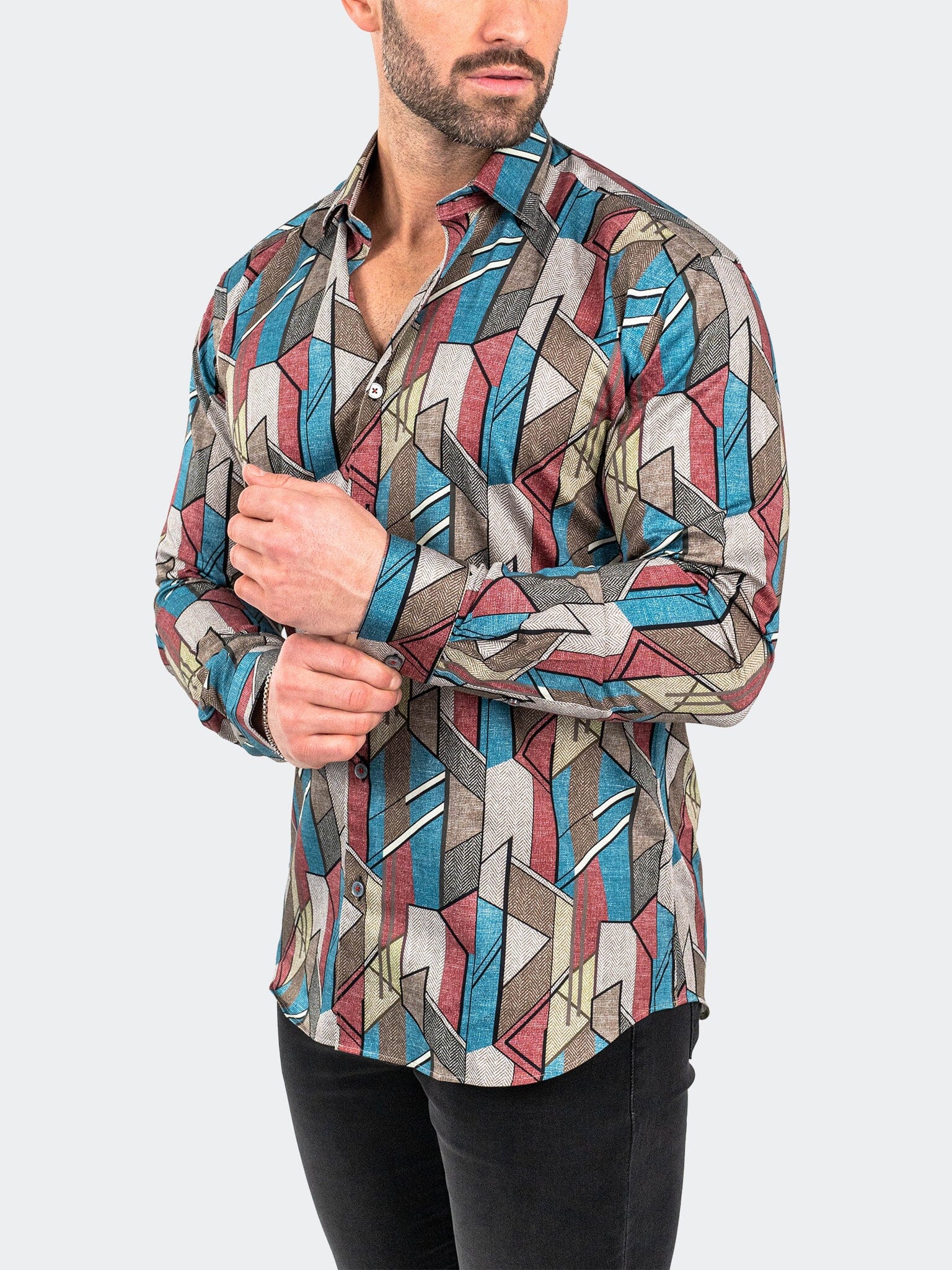 Picasso Brown Dress Shirt